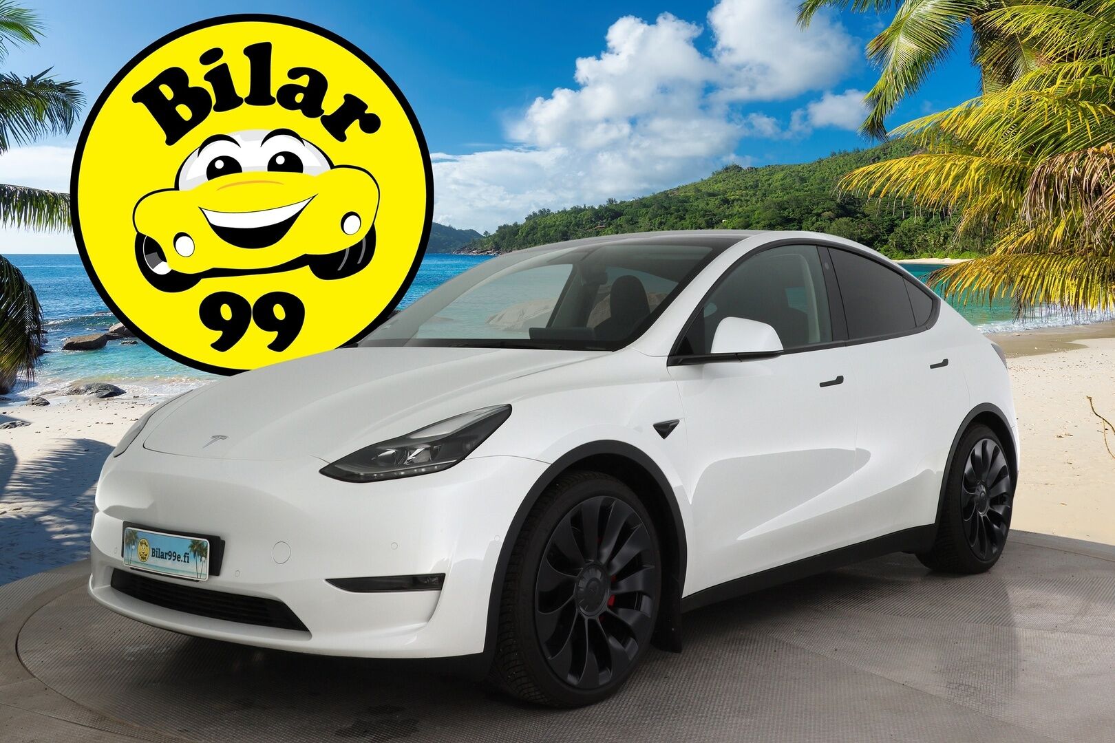 TESLA MODEL Y 2022 Performance - AMD Ryzen | Heat Pump | Koukku | Lasikatto | Nahat | Sähköluukku
