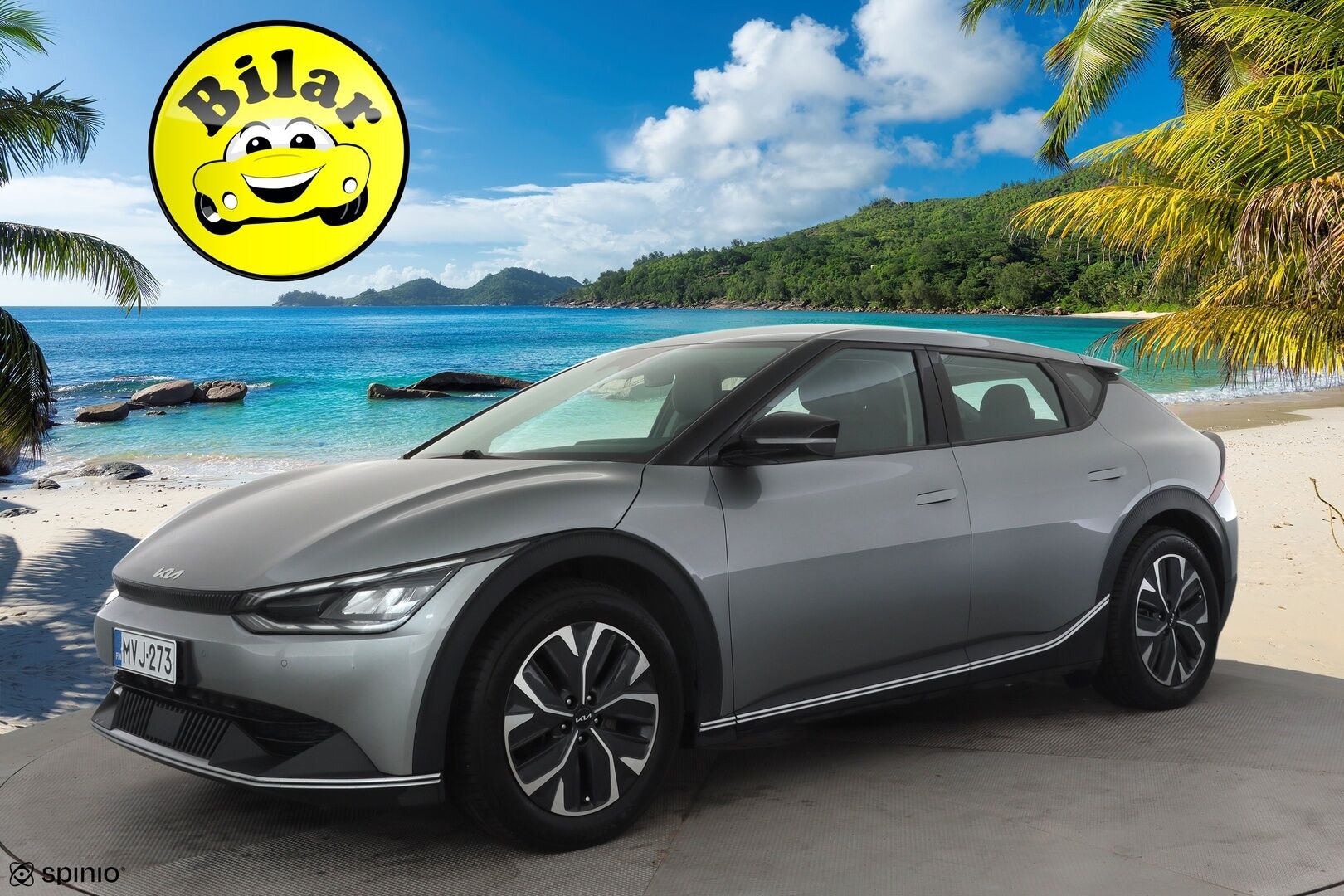 KIA EV6 2022 RWD 77 kWh 229 hv - | ACC | ILP | P.Kamera | Widescreen | LED | Muistipenkki | Apple&Android | Ratinlämmitys | Merkkihuollettu | Kahdet Renkaat |