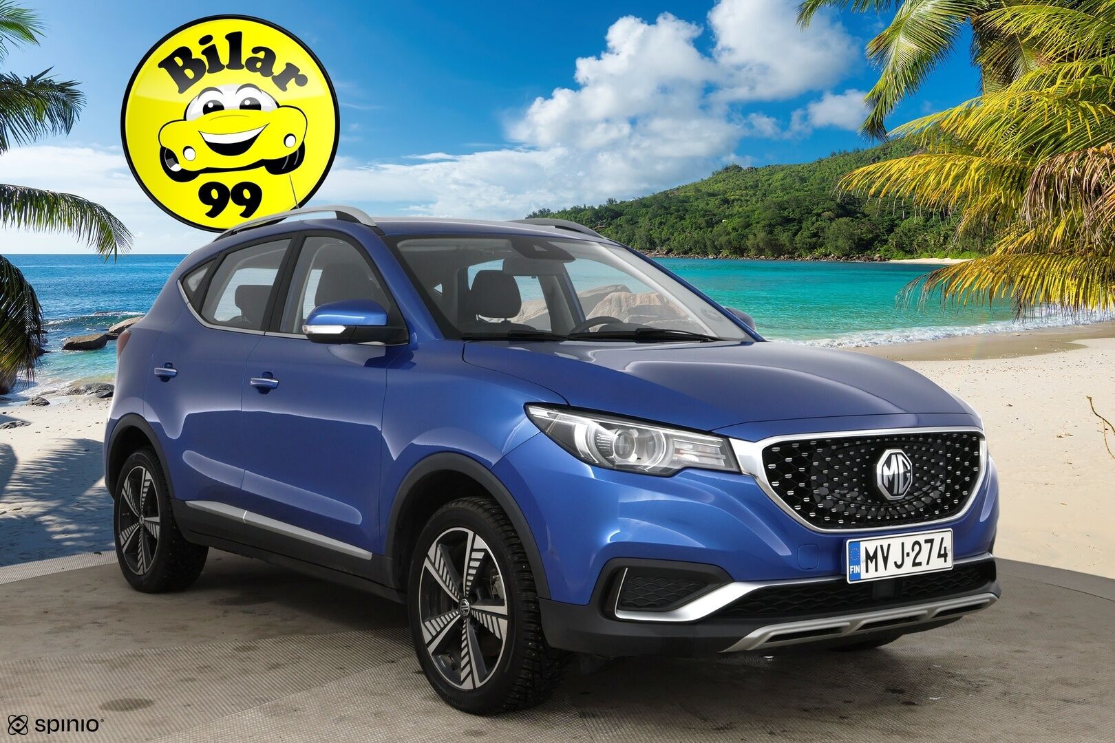 MG ZS 2021 EV Luxury / Adapt.Vakkari / Panorama / Nahkasisusta / P.Kamera / KeylessGo / Apple&Android / - 2x renkaat&vanteet / Juuri huollettu / Todella siisti - Osta nyt, maksa vasta ensi vuonna