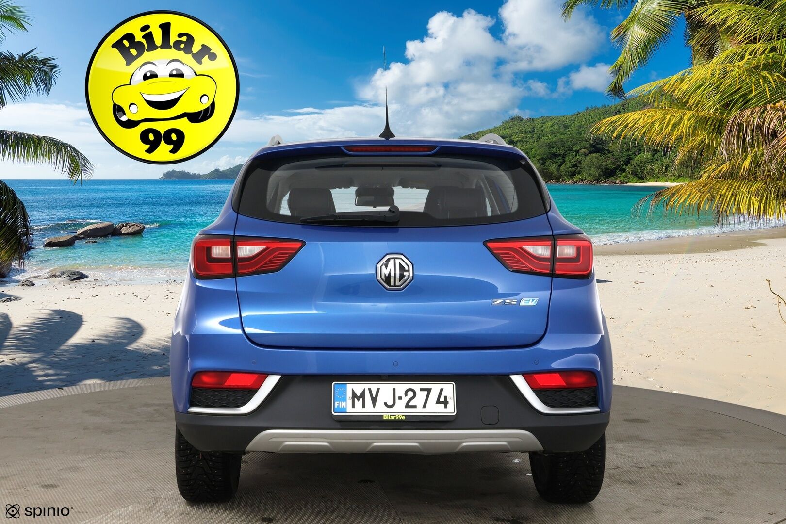 MG ZS 2021 EV Luxury / Adapt.Vakkari / Panorama / Nahkasisusta / P.Kamera / KeylessGo / Apple&Android / - 2x renkaat&vanteet / Juuri huollettu / Todella siisti - HULLU BLACKWEEK KORKOTARJOUS 2,49%