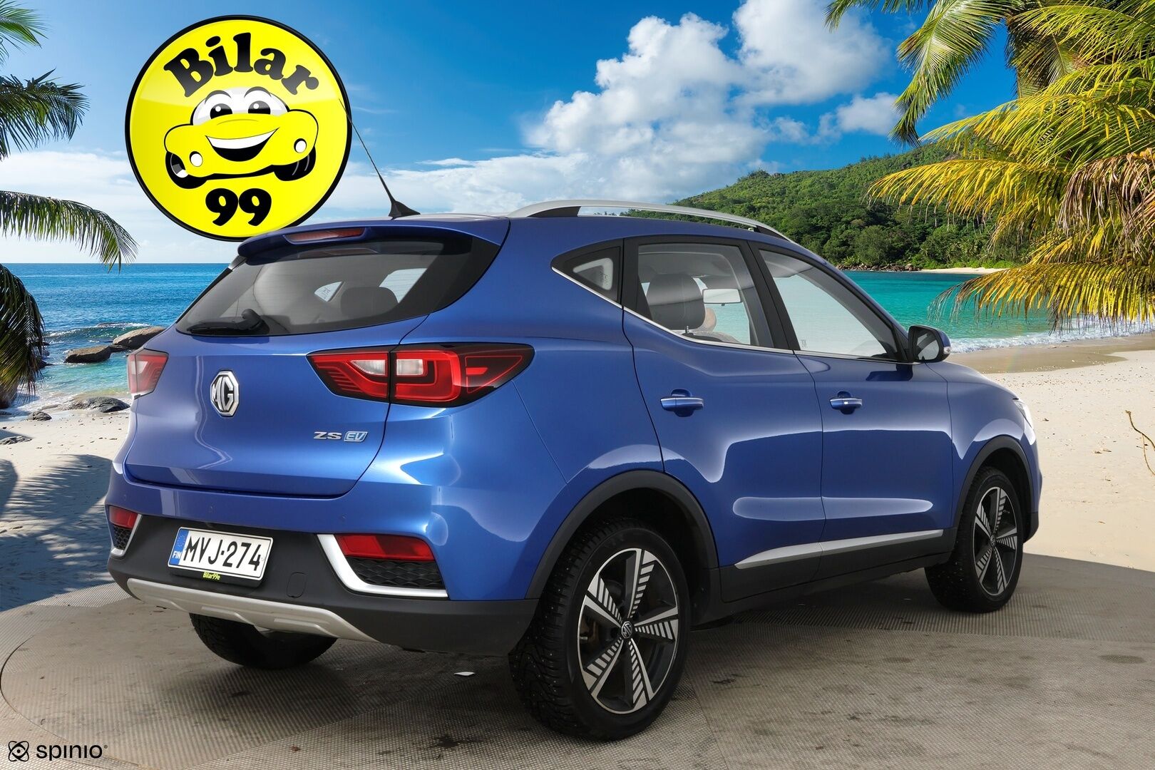 MG ZS 2021 EV Luxury / Adapt.Vakkari / Panorama / Nahkasisusta / P.Kamera / KeylessGo / Apple&Android / - 2x renkaat&vanteet / Juuri huollettu / Todella siisti - HULLU BLACKWEEK KORKOTARJOUS 2,49%