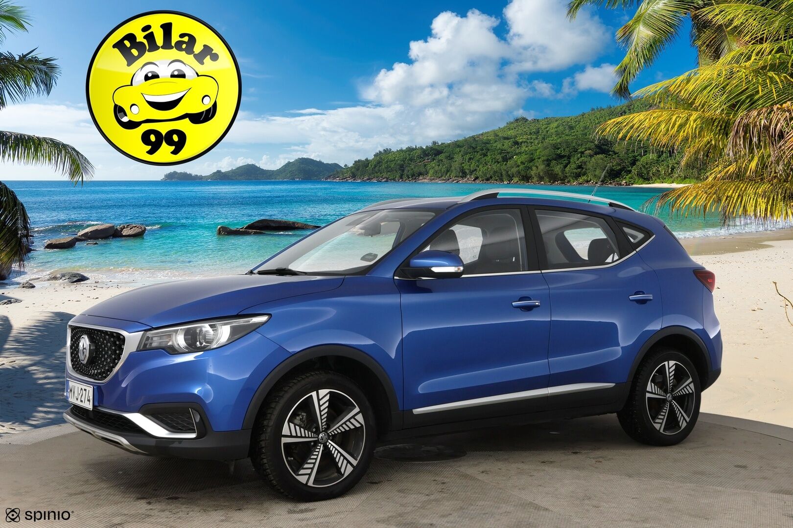 MG ZS 2021 EV Luxury / Adapt.Vakkari / Panorama / Nahkasisusta / P.Kamera / KeylessGo / Apple&Android / - 2x renkaat&vanteet / Juuri huollettu / Todella siisti - HULLU BLACKWEEK KORKOTARJOUS 2,49%