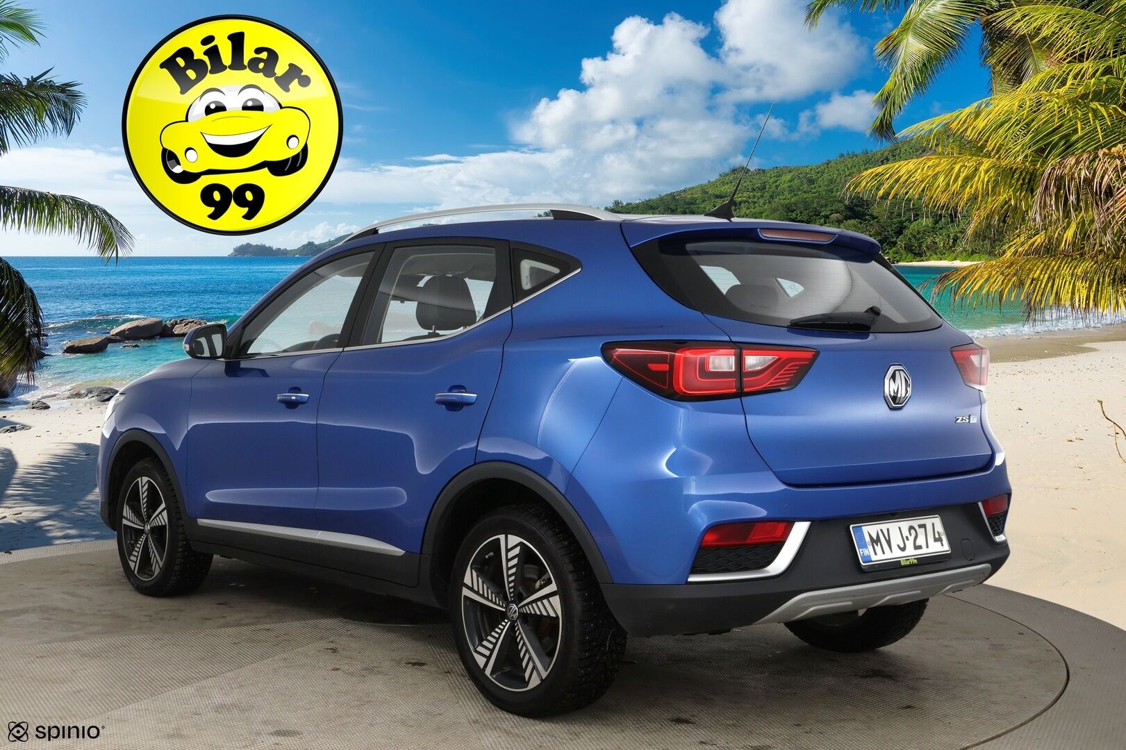 MG ZS 2021 EV Luxury / Adapt.Vakkari / Panorama / Nahkasisusta / P.Kamera / KeylessGo / Apple&Android / - 2x renkaat&vanteet / Juuri huollettu / Todella siisti - Osta nyt, maksa vasta ensi vuonna