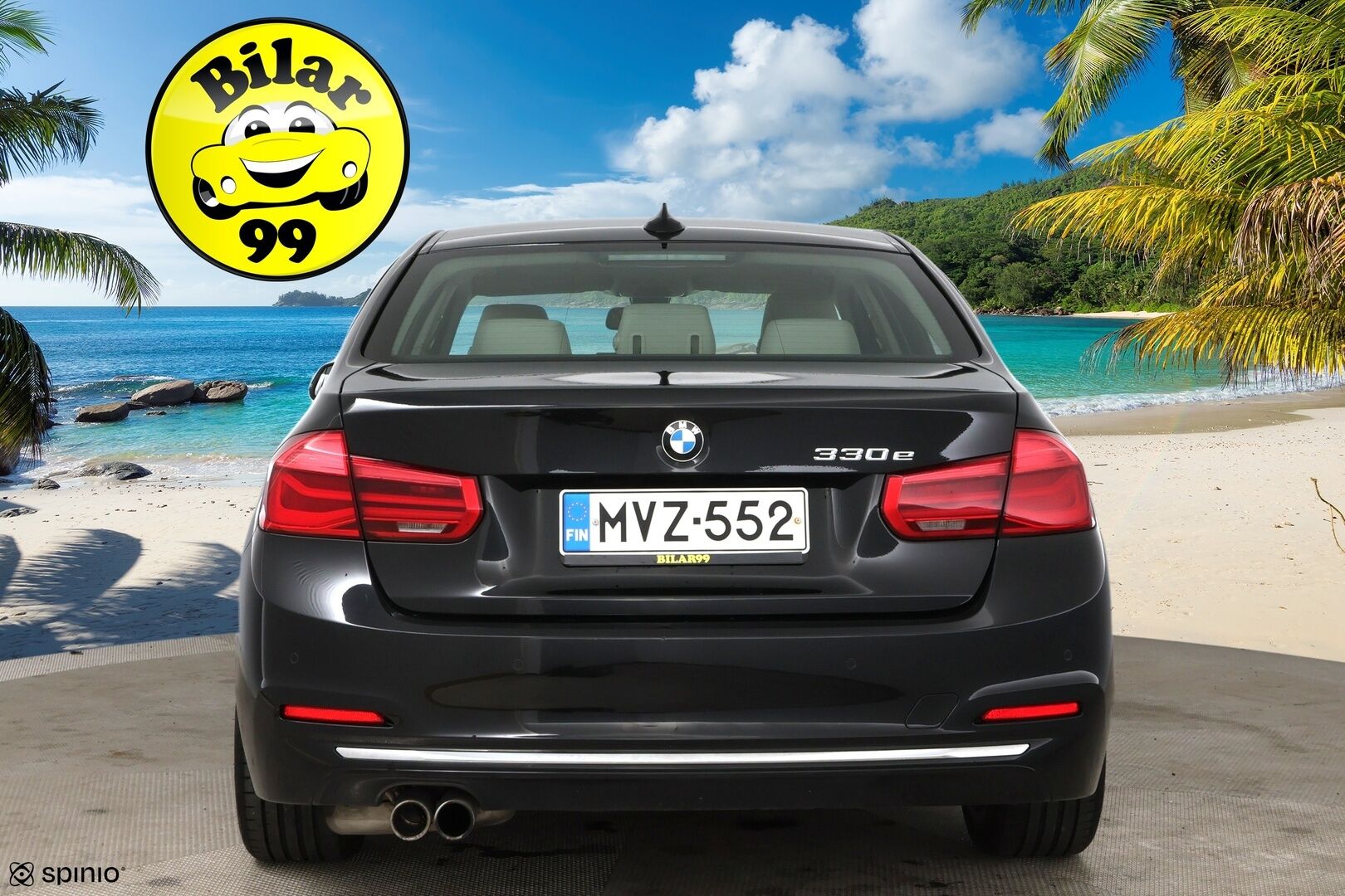 BMW 330 2017 e F30 LCI Sedan A Business Luxury /  Adapt. Vakkari / Lasikattoluukku / Vaaleat Nahat / Prof. Navi / M-Sport Ratti ** - Juuri katsastettu / Koti- ja kauppakeskuslaturi / 2x renkaat aluvanteilla