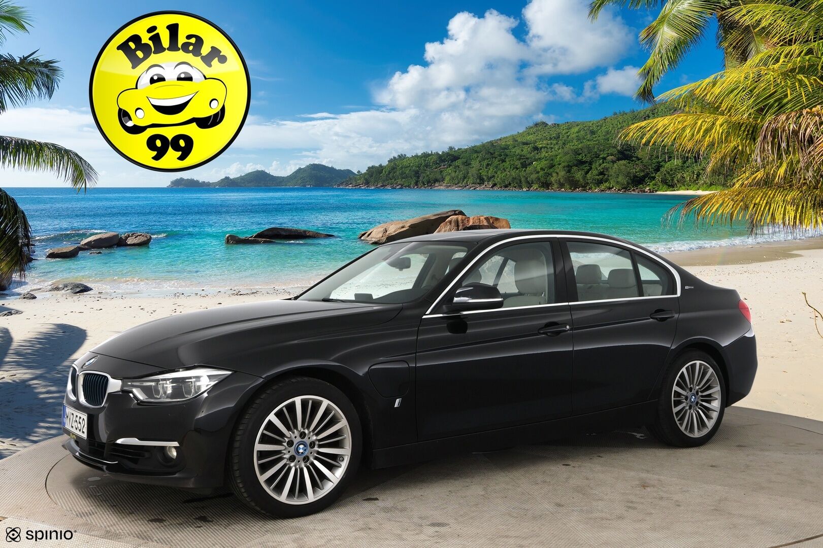 BMW 330 2017 e F30 LCI Sedan A Business Luxury /  Adapt. Vakkari / Lasikattoluukku / Vaaleat Nahat / Prof. Navi / M-Sport Ratti ** - Juuri katsastettu / Koti- ja kauppakeskuslaturi / 2x renkaat aluvanteilla
