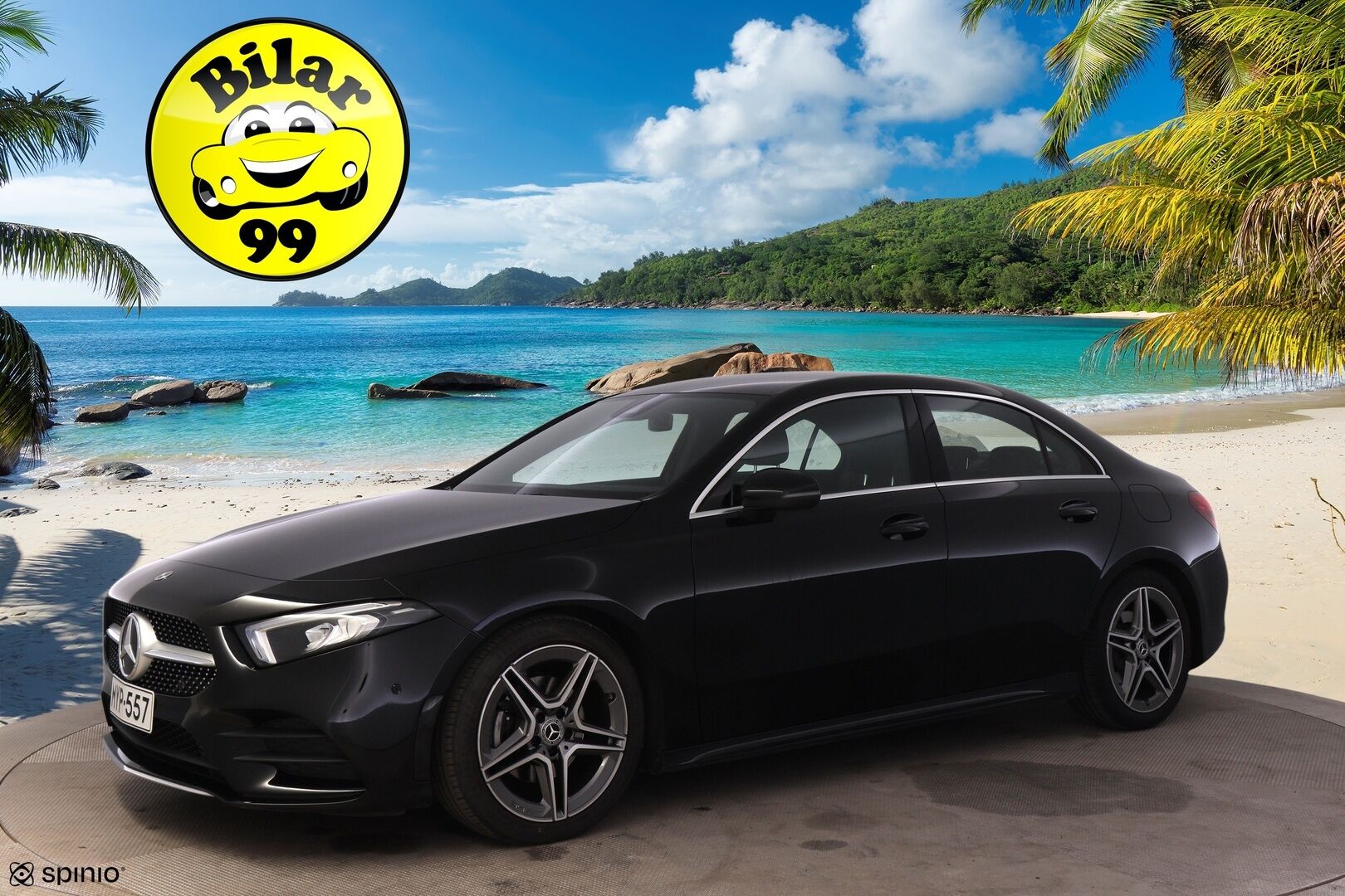 Mercedes-Benz A 2020 200 A sedan Business AMG *Suomi-auto / Widescreen / Adapt. vak / Led High Performance / P. kamera / Navigointi* - 3,99% KORKOTARJOUS TÄHÄN AUTOON 21.9. ASTI - Taloudellinen pikkumersu tehokkaammalla moottorilla / Juuri huollettu / Adaptiivinen vakioneupdensäädin ja sporttipenkit