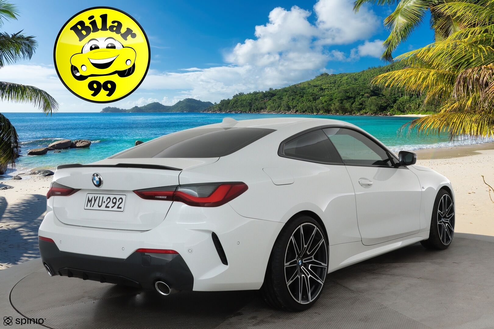 BMW 420 2021 G22 Coupé 420i A Business M Sport **Laser  / Sporttipenkit / Comfort Access / Digimittaristo / Vakkari / P.kamera** - 3,99 % KORKOTARJOUS TÄHÄN AUTOON - Suomi-auto / Huippuhieno / Kahdet renkaat aluvanteilla / Nahka-alcantara
