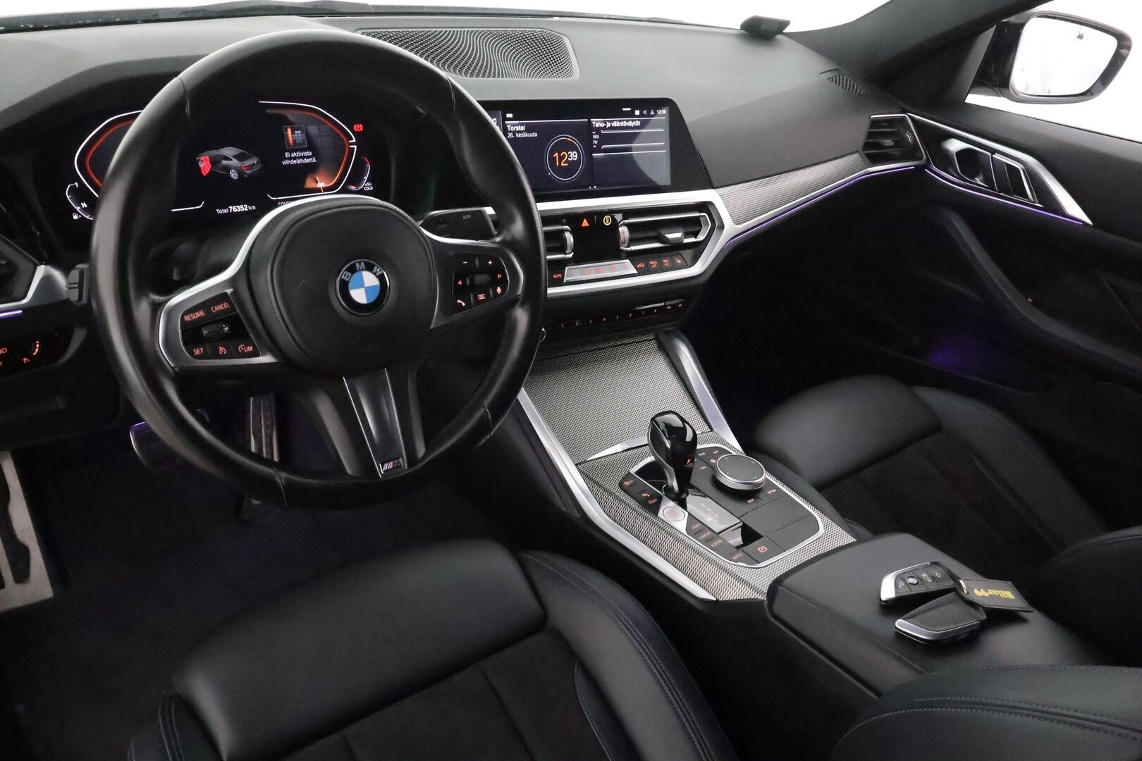 BMW 420 2021 G22 Coupé 420i A Business M Sport **Laser  / Sporttipenkit / Comfort Access / Digimittaristo / Vakkari / P.kamera** - 3,99 % KORKOTARJOUS TÄHÄN AUTOON - Suomi-auto / Huippuhieno / Kahdet renkaat aluvanteilla / Nahka-alcantara
