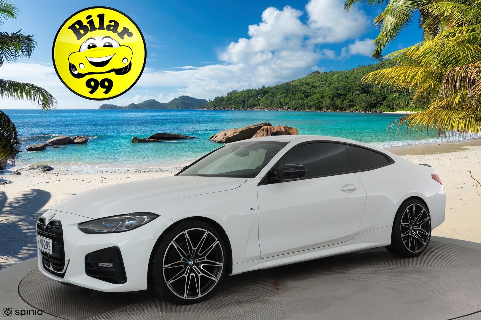BMW 420 2021 G22 Coupé 420i A Business M Sport **Laser  / Sporttipenkit / Comfort Access / Digimittaristo / Vakkari / P.kamera** - 3,99 % KORKOTARJOUS TÄHÄN AUTOON - Suomi-auto / Huippuhieno / Kahdet renkaat aluvanteilla / Nahka-alcantara