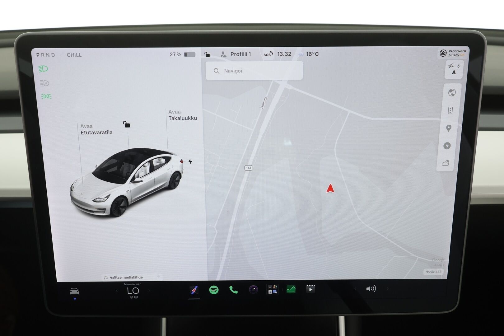 Tesla Model 3 2020 Standard Range Plus (CATL) - | Lasikatto | ACC | Matrix | Premium Speakers | Muistipenkki | P.Kamera | Kaistavahti | Navi | Keyless | Suomi-auto | Kahdet renkaat |