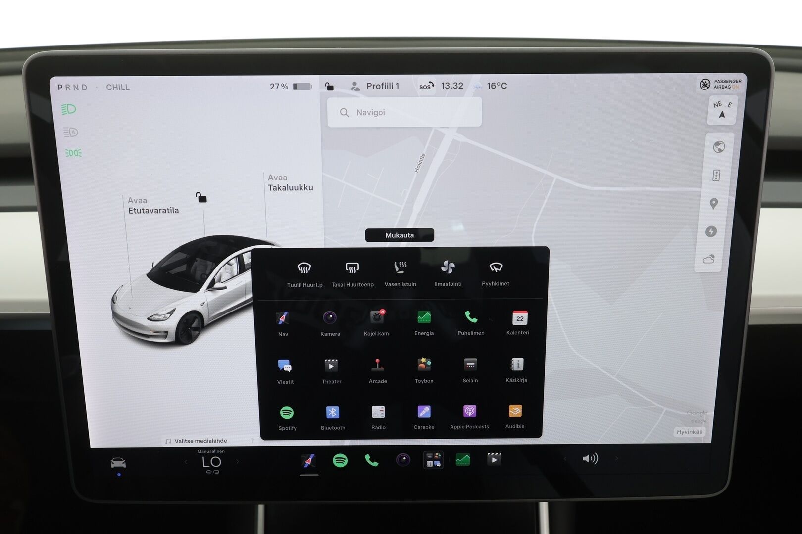 Tesla Model 3 2020 Standard Range Plus (CATL) - | Lasikatto | ACC | Matrix | Premium Speakers | Muistipenkki | P.Kamera | Kaistavahti | Navi | Keyless | Suomi-auto | Kahdet renkaat |