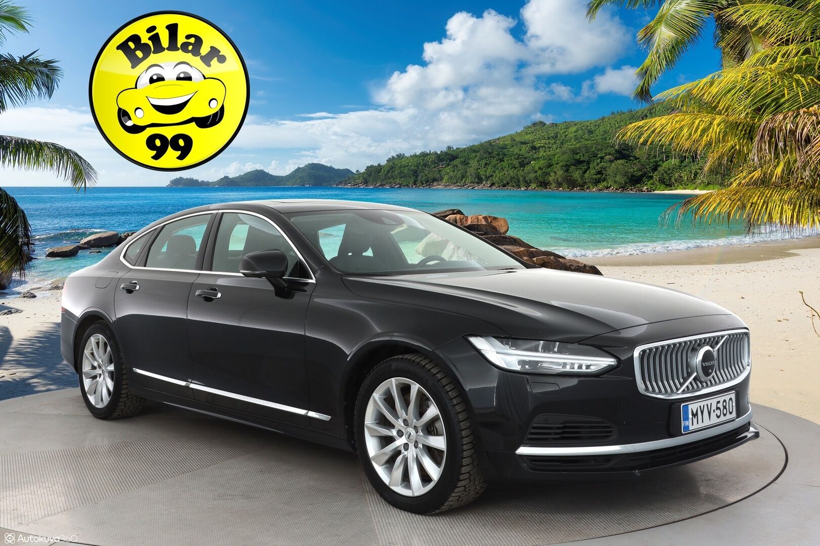 Volvo S90 2021 T8 TwE AWD Business Inscription aut - 3,99 % KORKOTARJOUS TÄHÄN AUTOON - 31.5. ASTI! - 1Om Suomiauto / Webasto / Adapt.Vakkari / Harman&Kardon / HUD / Kattoluukku / 360-Kamera / PilotAssist / Vetokoukku / Huippuvarusteltu yksilö!