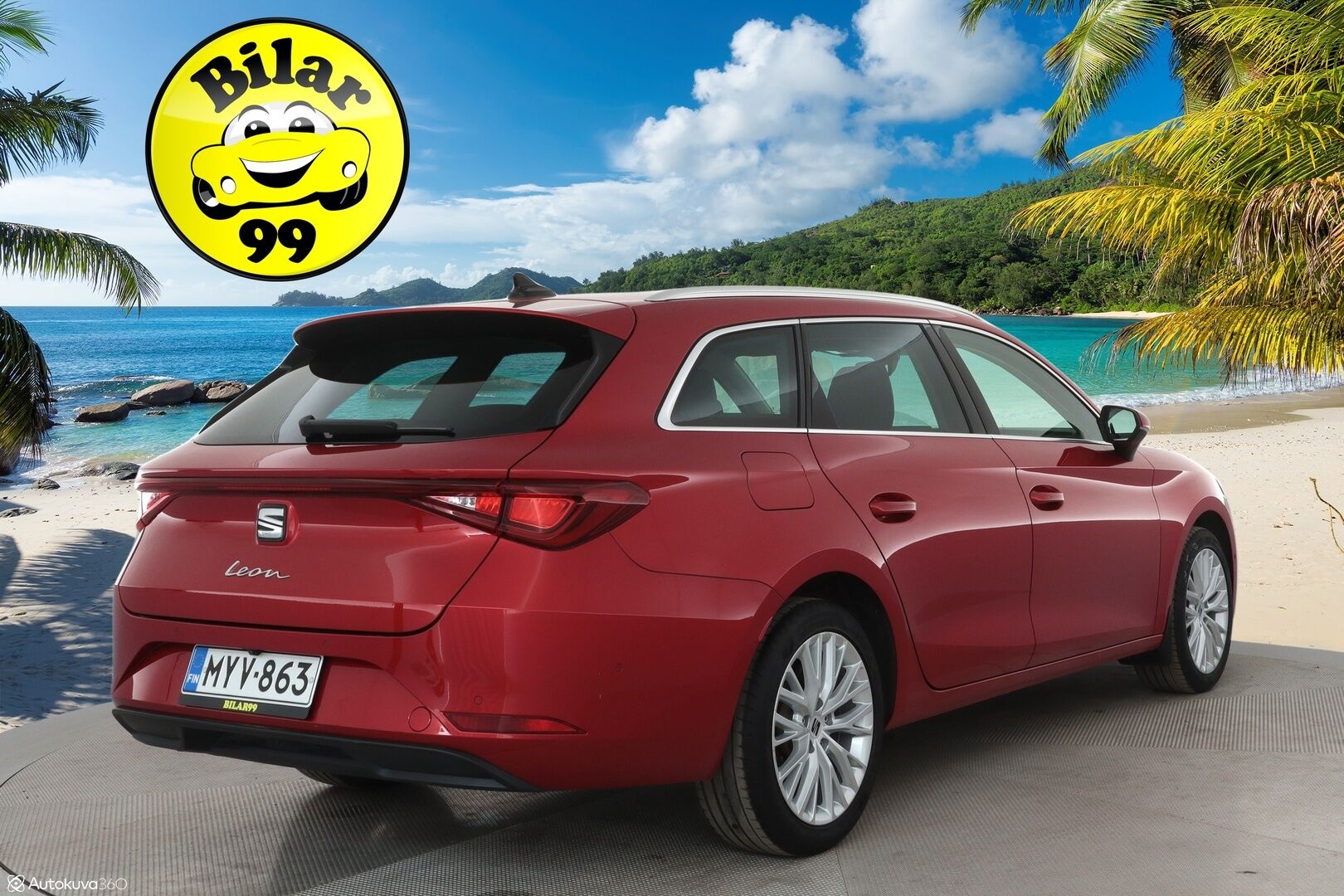 Seat Leon Sportstourer 2020 1,5 eTSI 150 Hybrid Xcellence DSG - Webasto / Adapt.Vakkari / Digimittari / Peruutuskamera / Vetokoukku / Navi / Sähköluukku / Adapt.LED / Huippuvarusteltu!