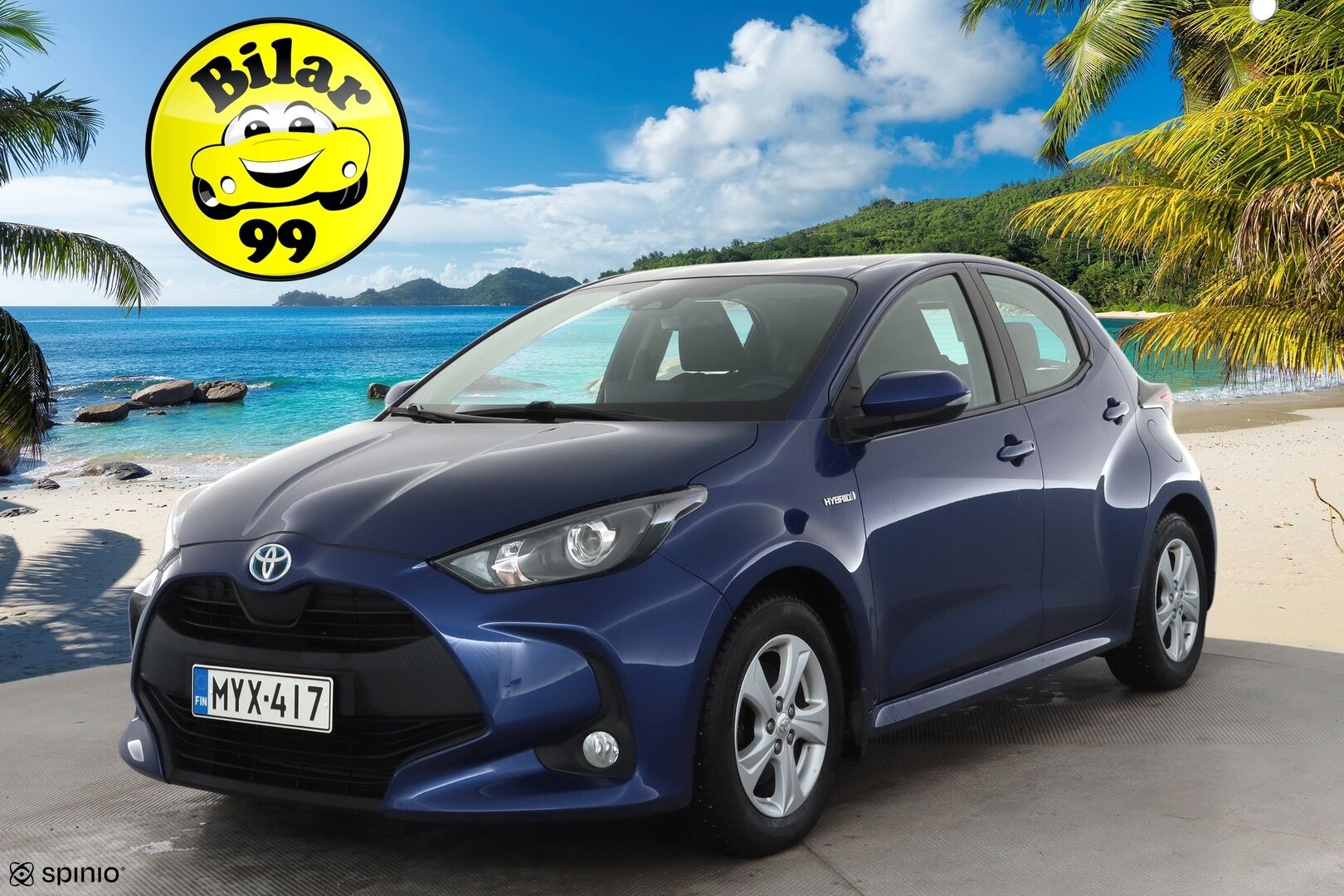 Toyota Yaris 2021 1,5 Hybrid Active Edition * Sisätilanlämmitin / ACC / P.Kamera / Kaistavahti / Navi / Keyless * - Suomi-auto / Merkkihuollot / Kahdet renkaat aluvanteilla