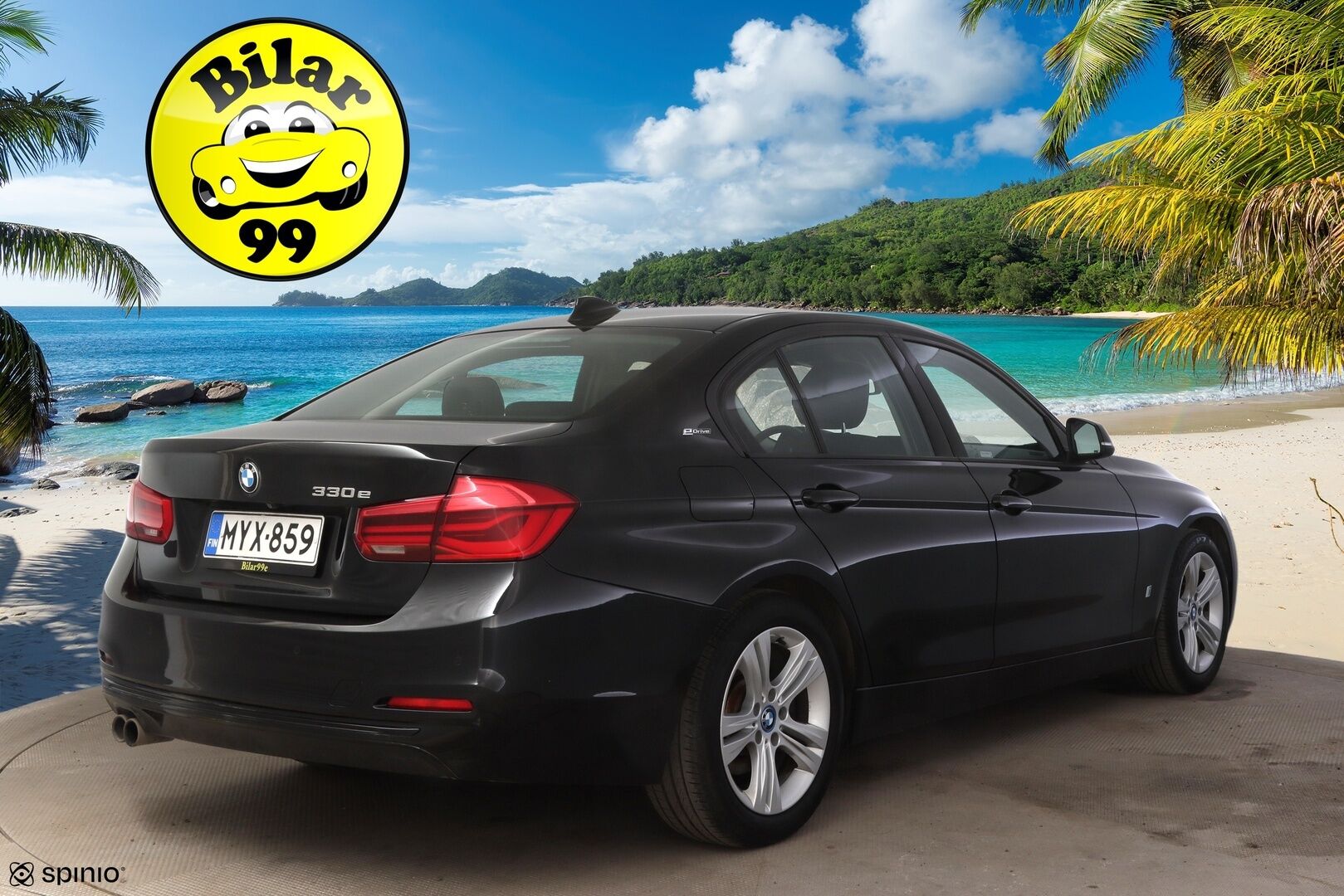 BMW 330 2018 F30 Sedan 330e A Sport Line LCI  / Sportpenkit / Adapt. Vakkari / P-Kamera / Ajastettu lämmitys / Kaista-avustin / LED / - Juuri huollettu / Kahdet renkaat aluilla /  Siisi auto!