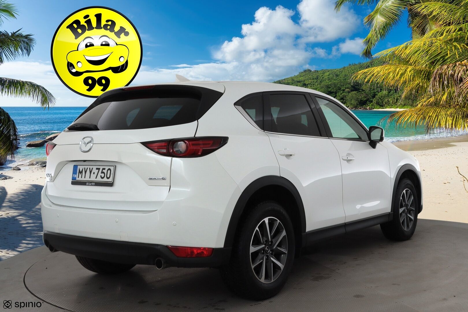 Mazda CX-5 2021 2,5 (194hv) Skyactiv-G AWD Luxury Business 6AT White * ACC / HUD / 360° / LED / Navi / Muistipenkki / KeylessGo * - Ilmastoidut nahat / Bose / Lohkolämmitin / Kahdet renkaat aluvanteilla - HULLUT JOULUT KORKOTARJOUS 2,49% 