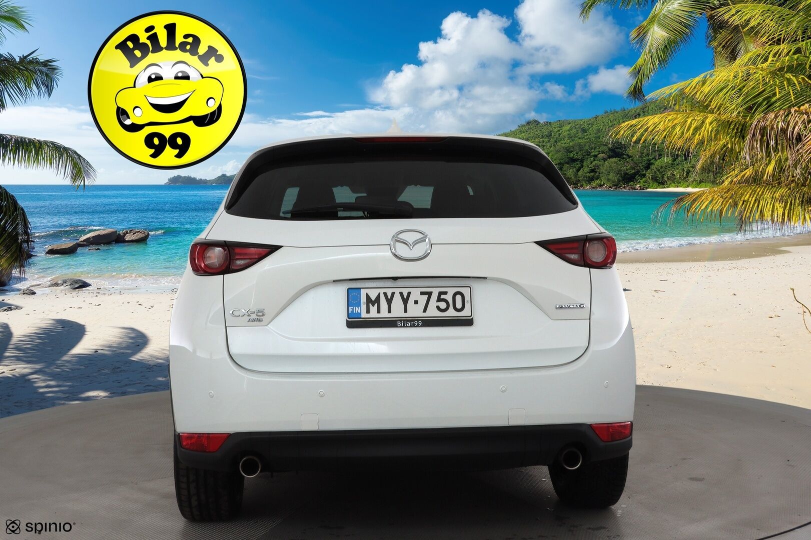 Mazda CX-5 2021 2,5 (194hv) Skyactiv-G AWD Luxury Business 6AT White * ACC / HUD / 360° / LED / Navi / Muistipenkki / KeylessGo * - Ilmastoidut nahat / Bose / Lohkolämmitin / Kahdet renkaat aluvanteilla - HULLUT JOULUT KORKOTARJOUS 2,49% 