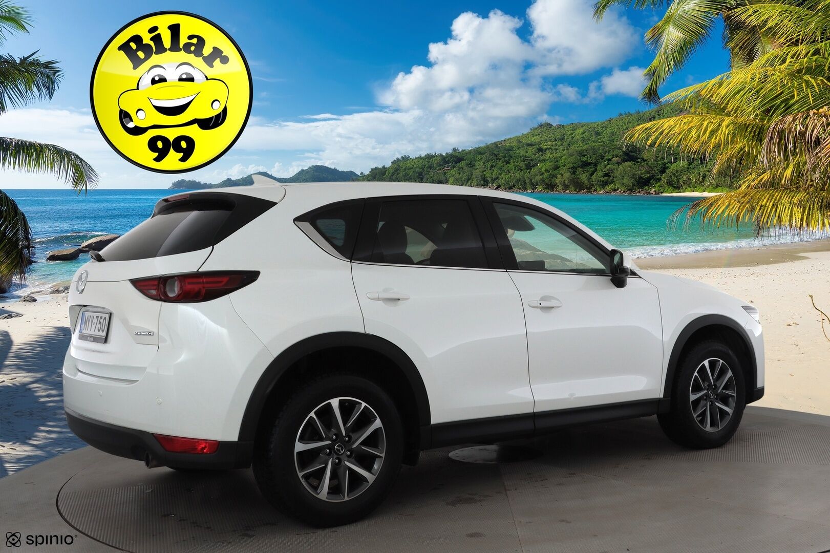 Mazda CX-5 2021 2,5 (194hv) Skyactiv-G AWD Luxury Business 6AT White * ACC / HUD / 360° / LED / Navi / Muistipenkki / KeylessGo * - Ilmastoidut nahat / Bose / Lohkolämmitin / Kahdet renkaat aluvanteilla - HULLUT JOULUT KORKOTARJOUS 2,49% 