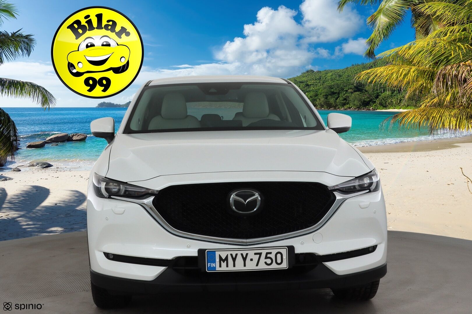 Mazda CX-5 2021 2,5 (194hv) Skyactiv-G AWD Luxury Business 6AT White * ACC / HUD / 360° / LED / Navi / Muistipenkki / KeylessGo * - Ilmastoidut nahat / Bose / Lohkolämmitin / Kahdet renkaat aluvanteilla - HULLUT JOULUT KORKOTARJOUS 2,49% 