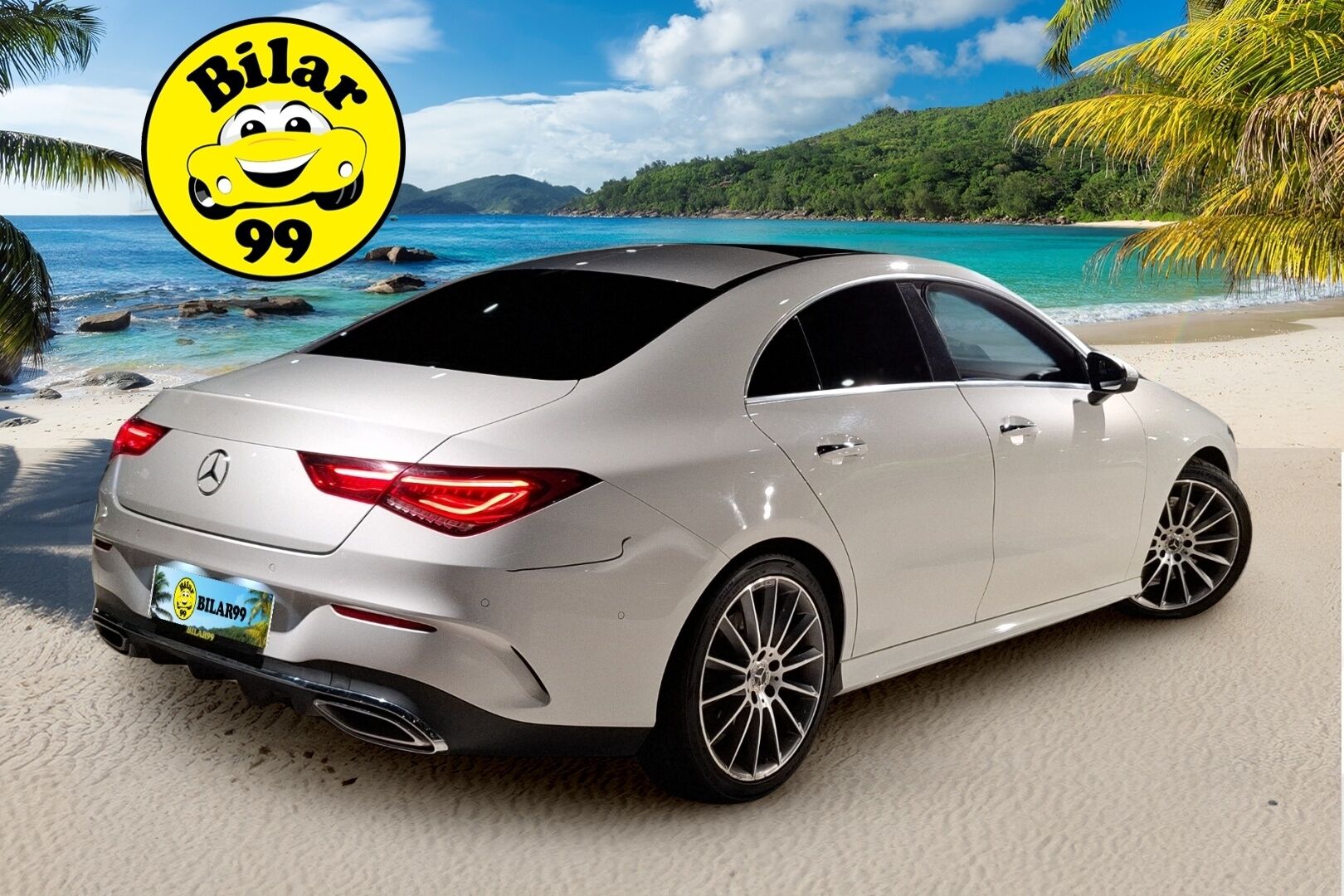 Mercedes-Benz CLA 2019 250 4MATIC AMG Sedan - 3,99 % KORKOTARJOUS TÄHÄN AUTOON - * AMG / Burmester / P-Kamera / Navi / Muistit / LED / Kattoluukku / Digimittaristo / Lohko * 