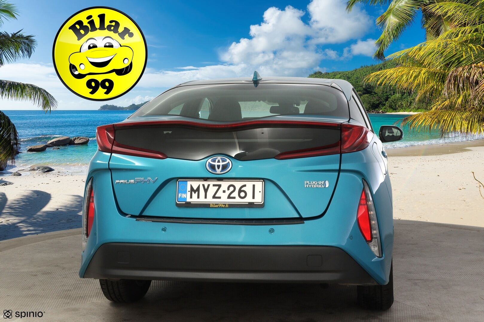 TOYOTA PRIUS PHEV 2019 PRIUS PHV Viistoperä Hud / 360 Kamera / Adap.vakkari / JBL / Nahkasisusta / P-tutkat - Todella siistinvärinen ja hyvin pidetty yksilö! 