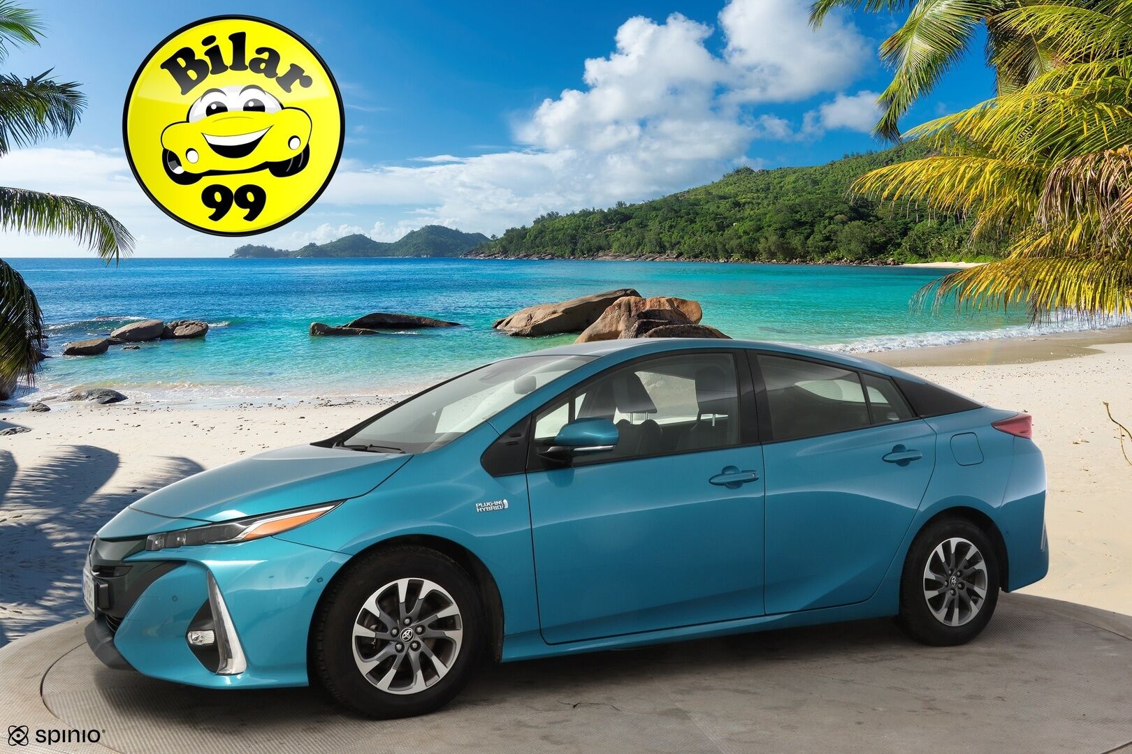 TOYOTA PRIUS PHEV 2019 PRIUS PHV Viistoperä Hud / 360 Kamera / Adap.vakkari / JBL / Nahkasisusta / P-tutkat - Todella siistinvärinen ja hyvin pidetty yksilö! 