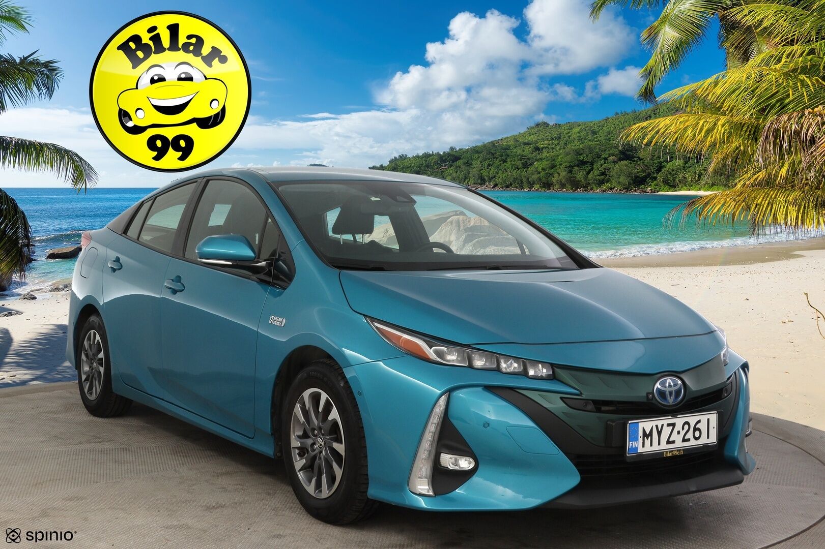 TOYOTA PRIUS PHEV 2019 PRIUS PHV Viistoperä Hud / 360 Kamera / Adap.vakkari / JBL / Nahkasisusta / P-tutkat - Todella siistinvärinen ja hyvin pidetty yksilö! 