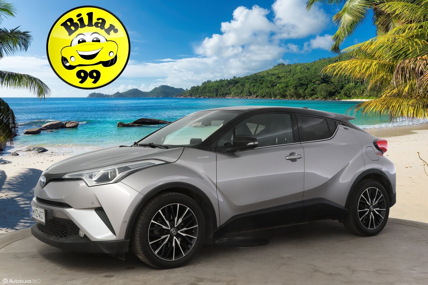 TOYOTA C-HR 2017 1.8 Hybrid Style * Peruutuskamera / KeylessGo / Navi / Adapt. Vakkari * - * Hyvillä varusteilla / Ratinlämmitys / Puolinahkasisuta *