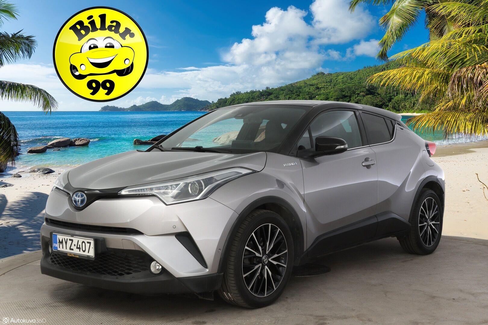 TOYOTA C-HR 2017 1.8 Hybrid Style * Peruutuskamera / KeylessGo / Navi / Adapt. Vakkari * - * Hyvillä varusteilla / Ratinlämmitys / Puolinahkasisuta *