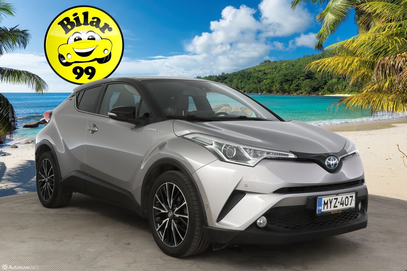 TOYOTA C-HR 2017 1.8 Hybrid Style * Peruutuskamera / KeylessGo / Navi / Adapt. Vakkari * - * Hyvillä varusteilla / Ratinlämmitys / Puolinahkasisuta *