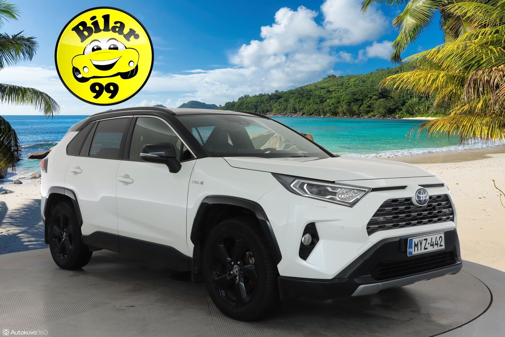 Toyota RAV4 2019 Hybrid Style AWD-i E-CVT ** Adapt.Vakkari / P.kamera / LED-valot / Koukku / JBL / Kaistavahti / KeylessGO ** - 3,99 % KORKOTARJOUS TÄHÄN AUTOON - Merkki Huollettu / 2x Renkaat