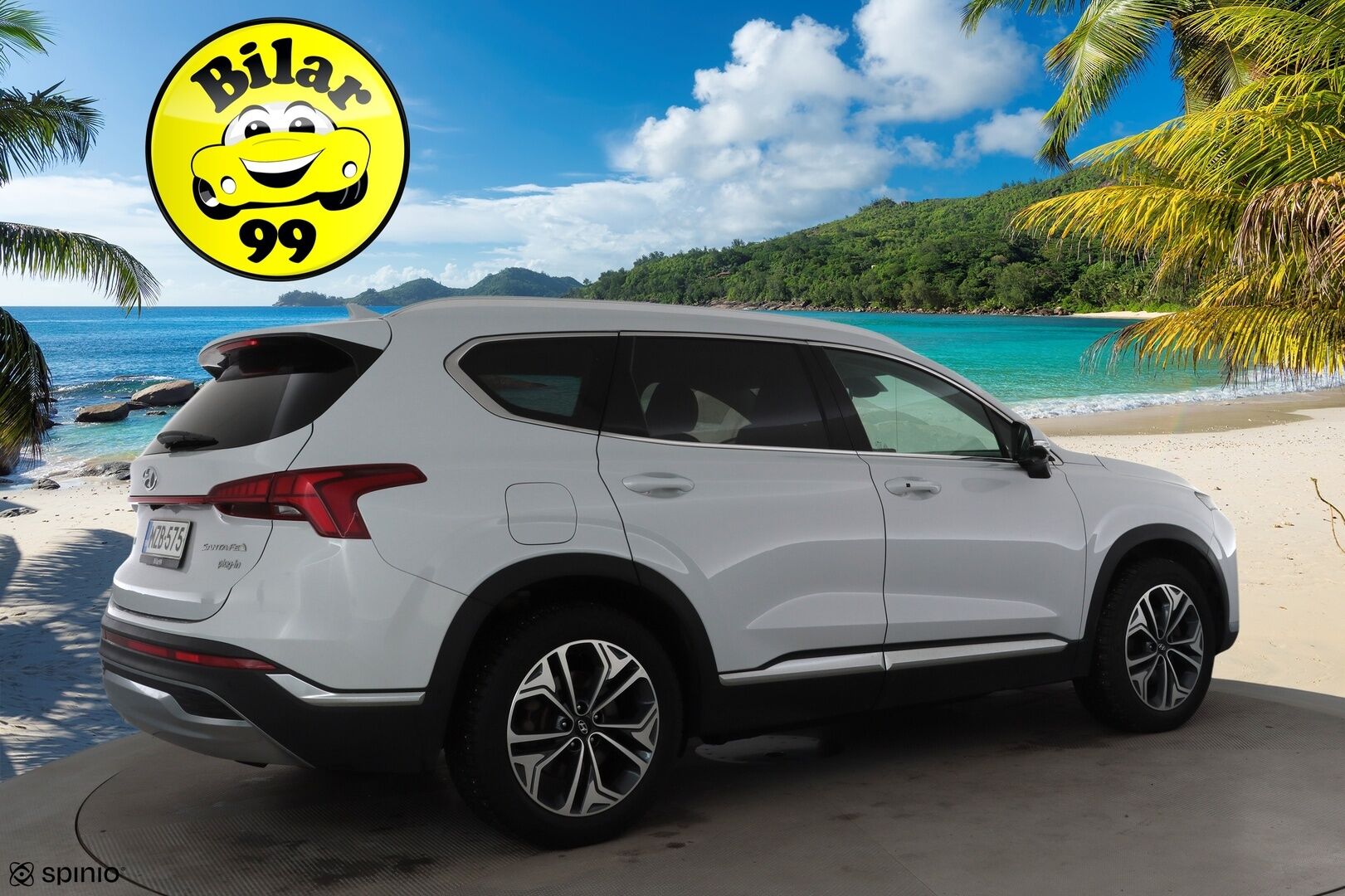 Hyundai Santa Fe 2021 1.6 T-GDI 265 hv Plug in 4WD 6AT Premium 7P MY21 * ACC / HUD / 360° / Muistipenkki / Koukku / Ilmastoidut nahat * - Suomi-auto / Akku kuntotarkastettu SoH 97,3% / Kahdet renkaat aluvanteilla / Merkkihuollettu / Juuri huollettu