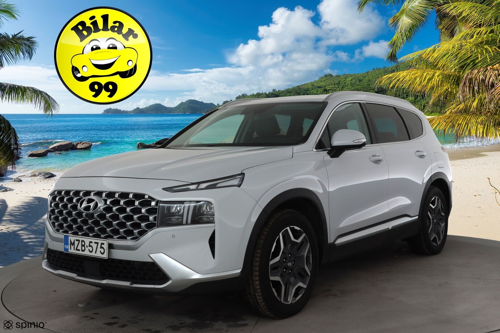 Hyundai Santa Fe 2021 1.6 T-GDI 265 hv Plug in 4WD 6AT Premium 7P MY21 * ACC / HUD / 360° / Muistipenkki / Koukku / Ilmastoidut nahat * - Suomi-auto / Akku kuntotarkastettu SoH 97,3% / Kahdet renkaat aluvanteilla / Merkkihuollettu / Juuri huollettu