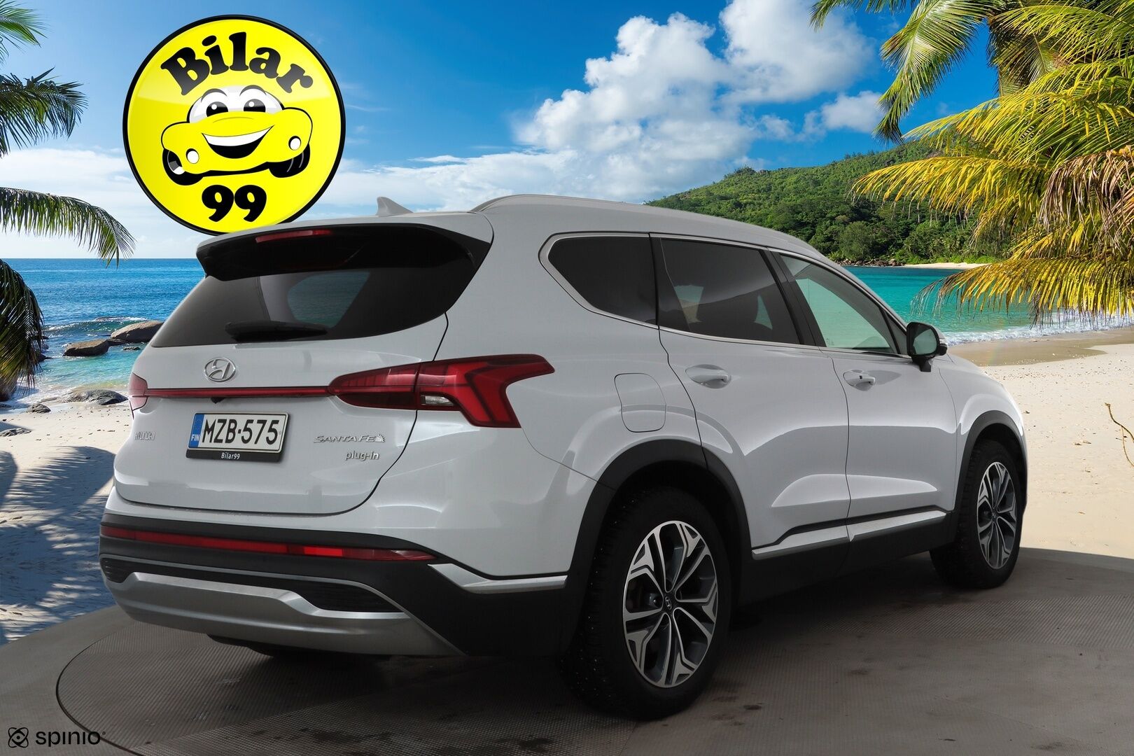 Hyundai Santa Fe 2021 1.6 T-GDI 265 hv Plug in 4WD 6AT Premium 7P MY21 * ACC / HUD / 360° / Muistipenkki / Koukku / Ilmastoidut nahat * - Suomi-auto / Akku kuntotarkastettu SoH 97,3% / Kahdet renkaat aluvanteilla / Merkkihuollettu / Juuri huollettu