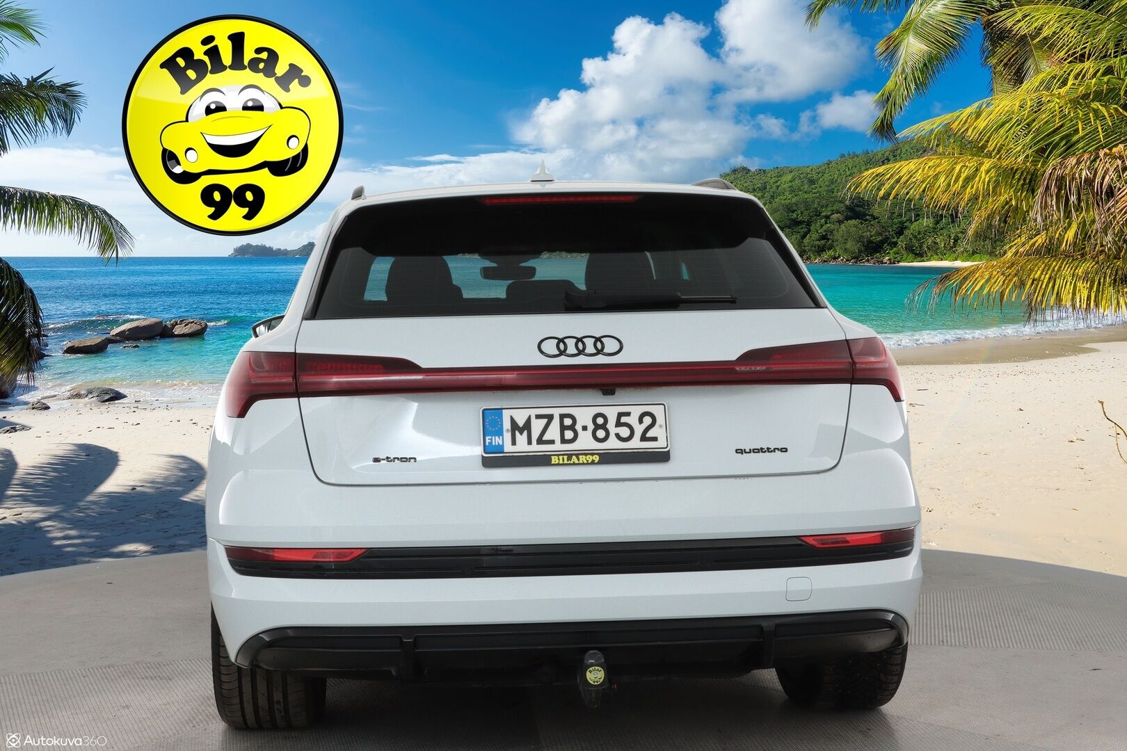 Audi e-tron 2021 55 quattro S-Line ** Adapt. vakkari / Ilma-alusta / Koukku / Muistipenkki / P.kamera / Apple&Android ** - 3,99 % KORKOTARJOUS TÄHÄN AUTOON - 1-om. Suomi-auto / Akku kuntotarkistettu! / 