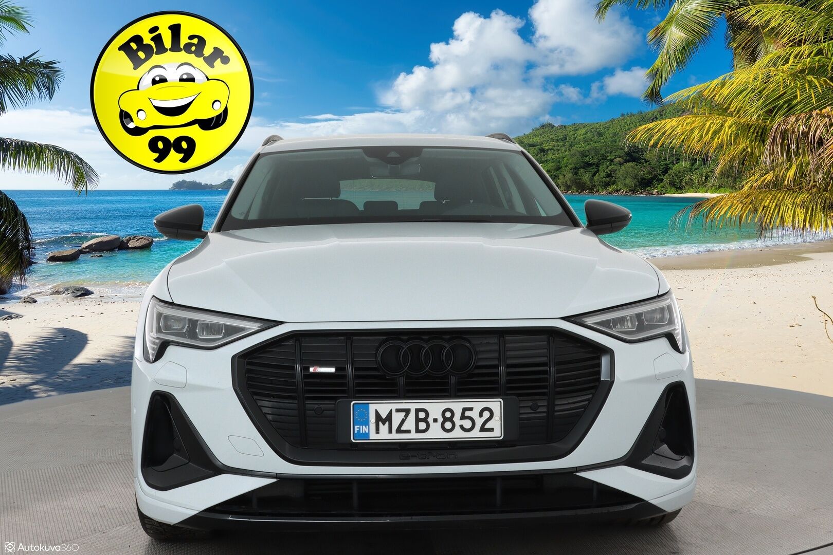 Audi e-tron 2021 55 quattro S-Line ** Adapt. vakkari / Ilma-alusta / Koukku / Muistipenkki / P.kamera / Apple&Android ** - 3,99 % KORKOTARJOUS TÄHÄN AUTOON - 1-om. Suomi-auto / Akku kuntotarkistettu! / 
