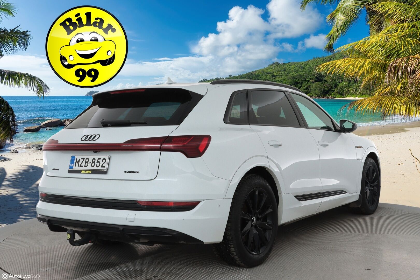Audi e-tron 2021 55 quattro S-Line ** Adapt. vakkari / Ilma-alusta / Koukku / Muistipenkki / P.kamera / Apple&Android ** - 3,99 % KORKOTARJOUS TÄHÄN AUTOON - 1-om. Suomi-auto / Akku kuntotarkistettu! / 