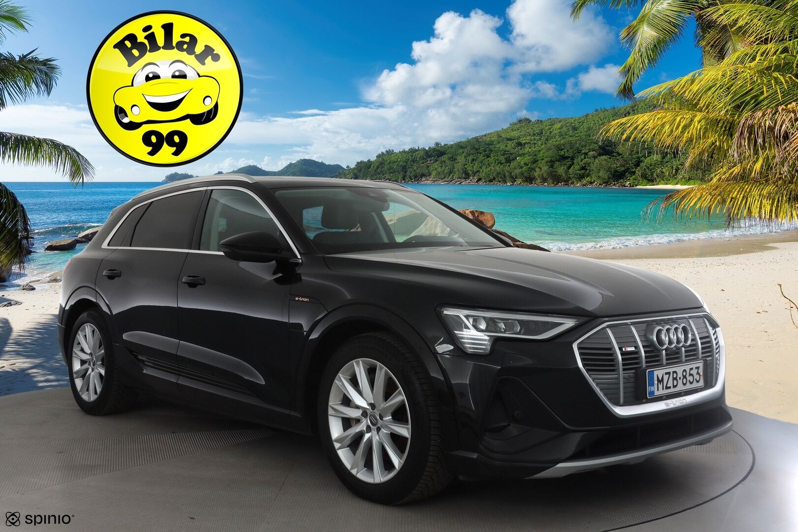 Audi e-tron 2021 55 Quattro S-Line * Ilma-alusta / Panorama / ACC / 360° / Sportpenkki Muistilla / Bang&Olufsen / LED / Koukku / Navi * - 1-om Suomi-auto / Akku kuntotarkastettu SoH 94,1% / Kahdet renkaat