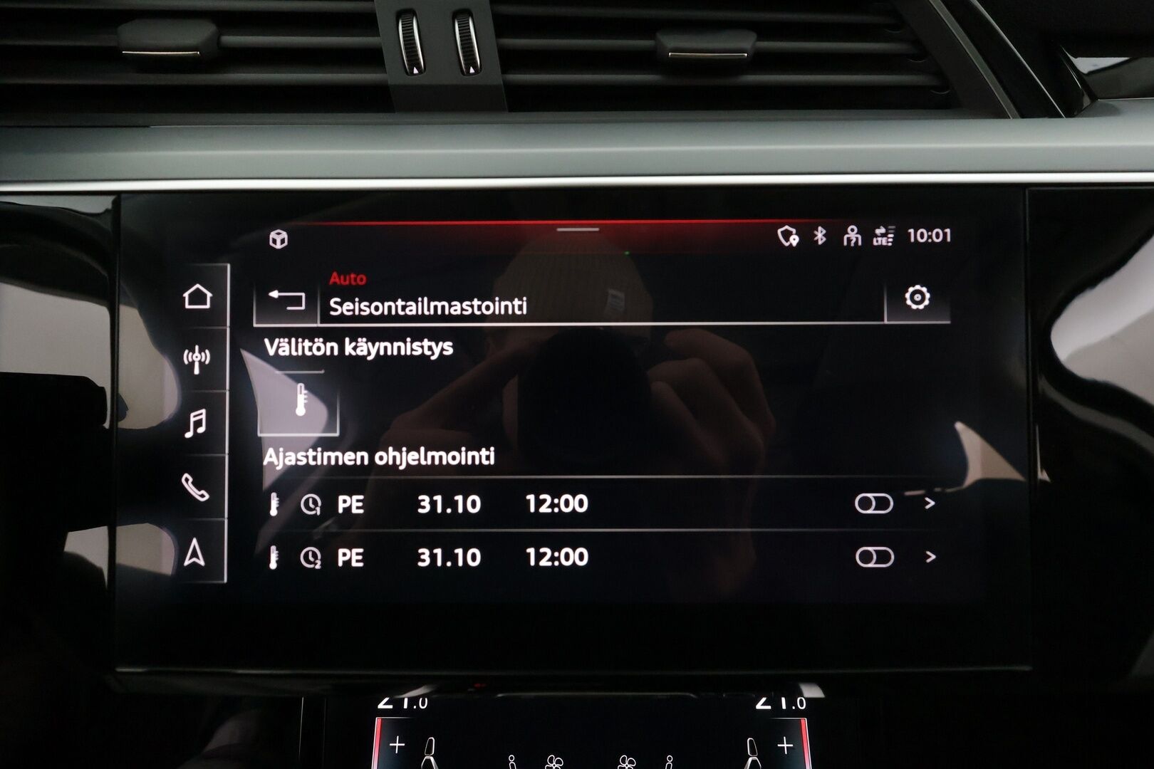 Audi e-tron 2021 55 Quattro S-Line * Ilma-alusta / Panorama / ACC / 360° / Sportpenkki Muistilla / Bang&Olufsen / LED / Koukku / Navi * - 1-om Suomi-auto / Akku kuntotarkastettu SoH 94,1% / Kahdet renkaat