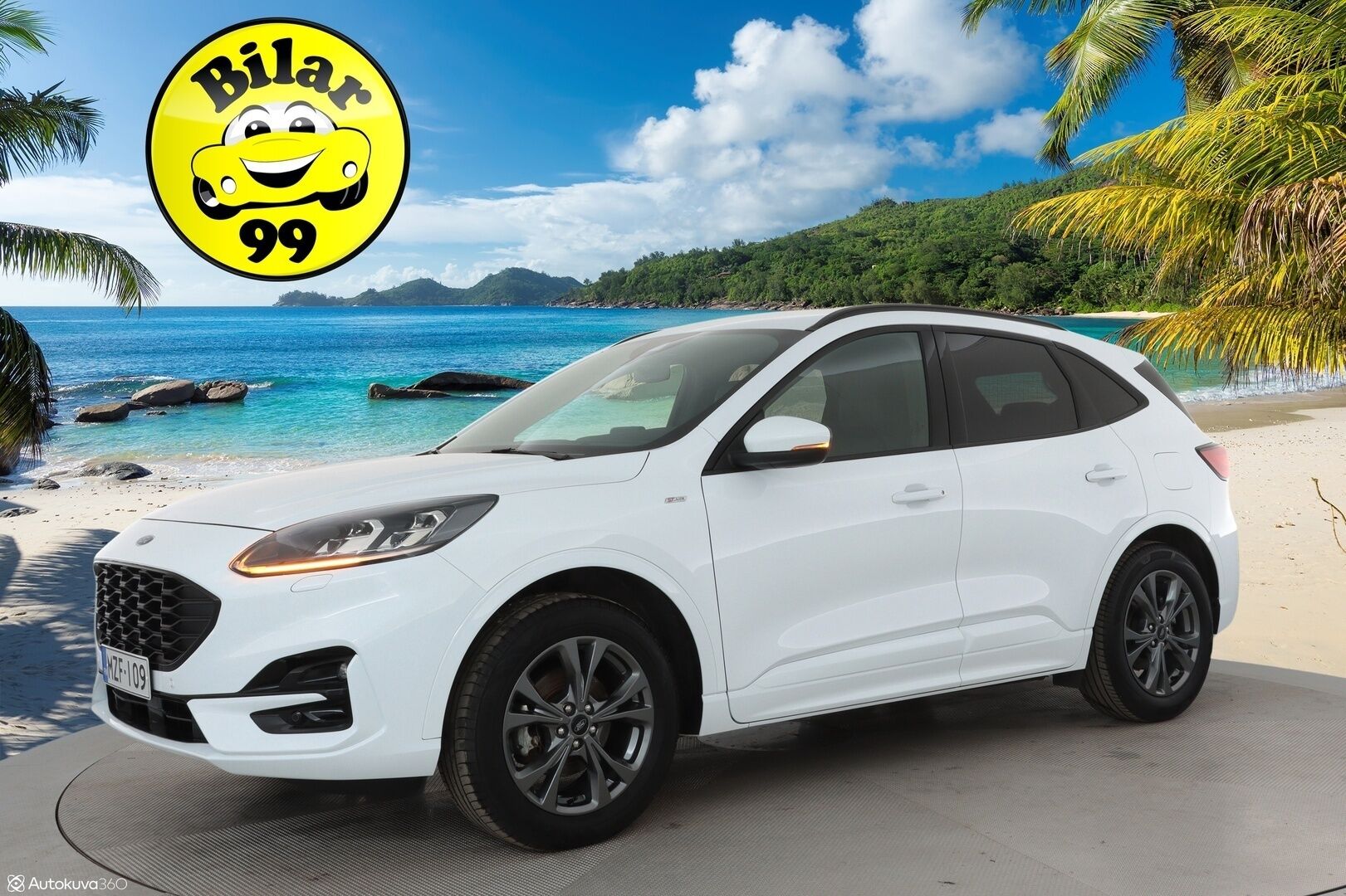 Ford Kuga 2021 2,5 Hybrid (HEV) 190hv CVT AWD ST-Line X 5-ovinen - 1Om Suomiauto / Bang&Olufsen / Peruutuskamera / Adapt.LED / Nahka-Alcantara / Lämm.Tuulilasi / Navi / Huippuvarusteet!