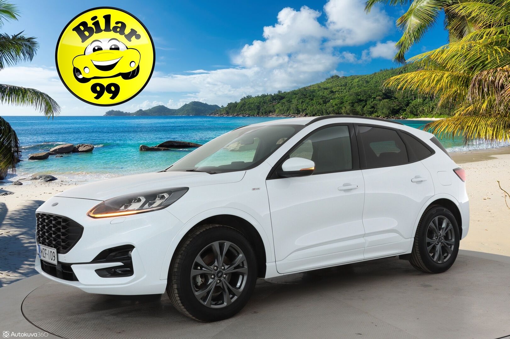 Ford Kuga 2021 2,5 Hybrid (HEV) 190hv CVT AWD ST-Line X 5-ovinen - 1Om Suomiauto / Bang&Olufsen / Peruutuskamera / Adapt.LED / Nahka-Alcantara / Lämm.Tuulilasi / Navi / Huippuvarusteet!