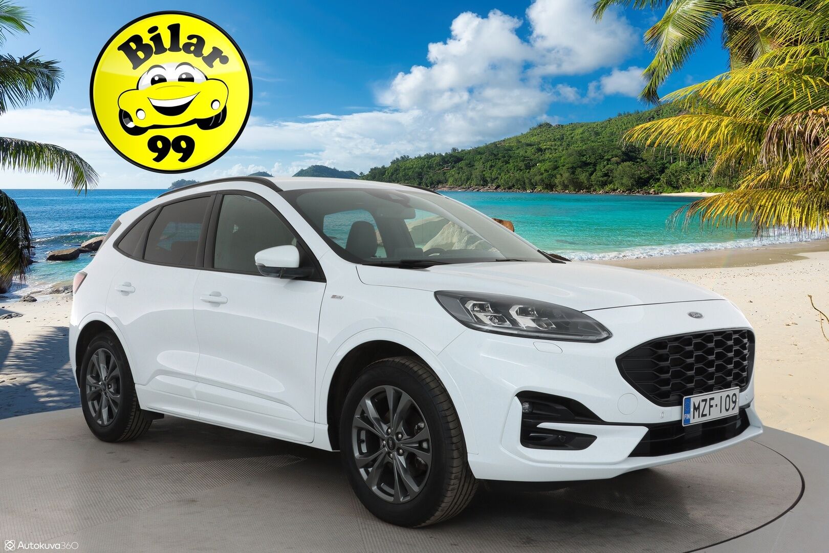Ford Kuga 2021 2,5 Hybrid (HEV) 190hv CVT AWD ST-Line X 5-ovinen - 1Om Suomiauto / Bang&Olufsen / Peruutuskamera / Adapt.LED / Nahka-Alcantara / Lämm.Tuulilasi / Navi / Huippuvarusteet!