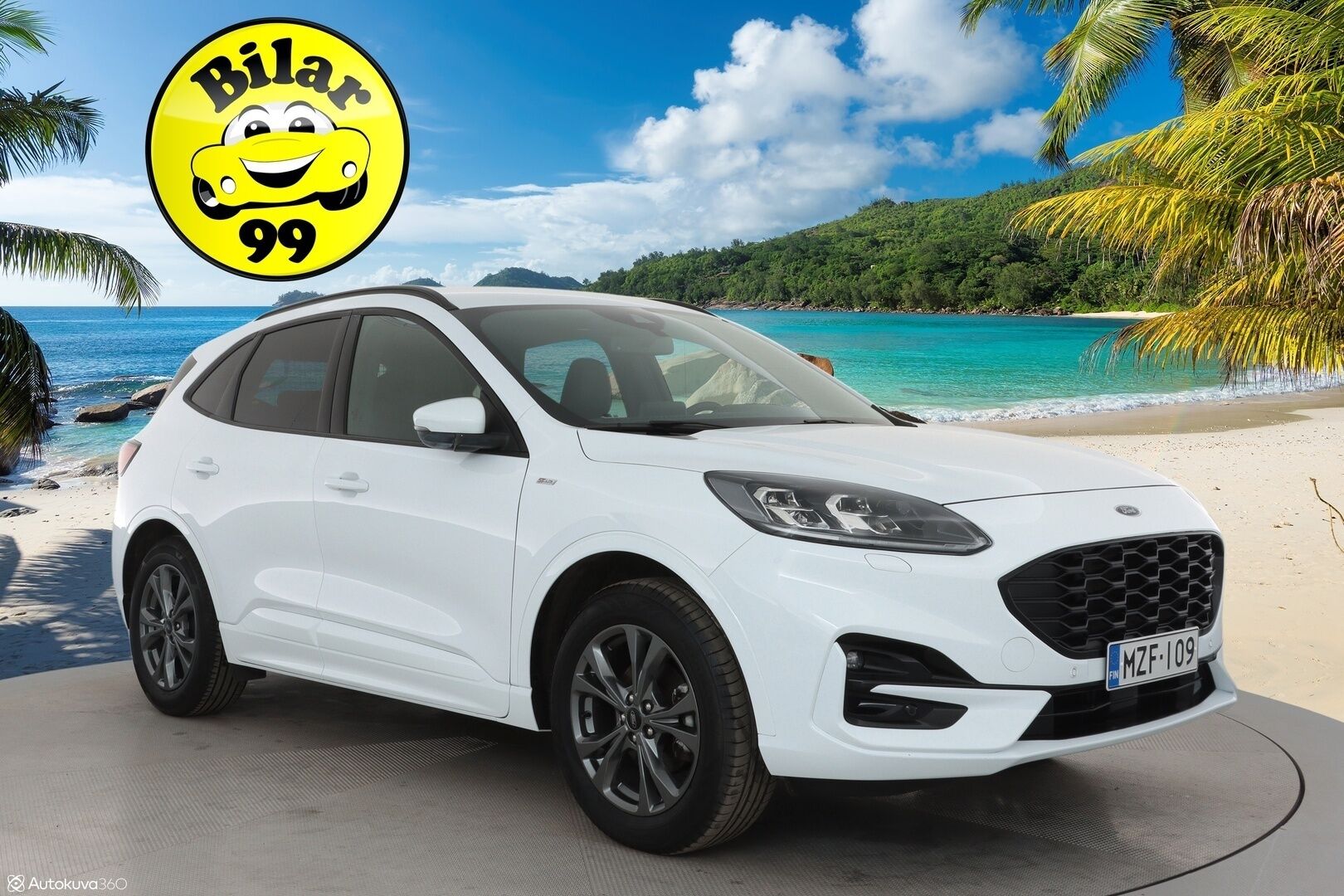 Ford Kuga 2021 2,5 Hybrid (HEV) 190hv CVT AWD ST-Line X 5-ovinen - 1Om Suomiauto / Bang&Olufsen / Peruutuskamera / Adapt.LED / Nahka-Alcantara / Lämm.Tuulilasi / Navi / Huippuvarusteet!