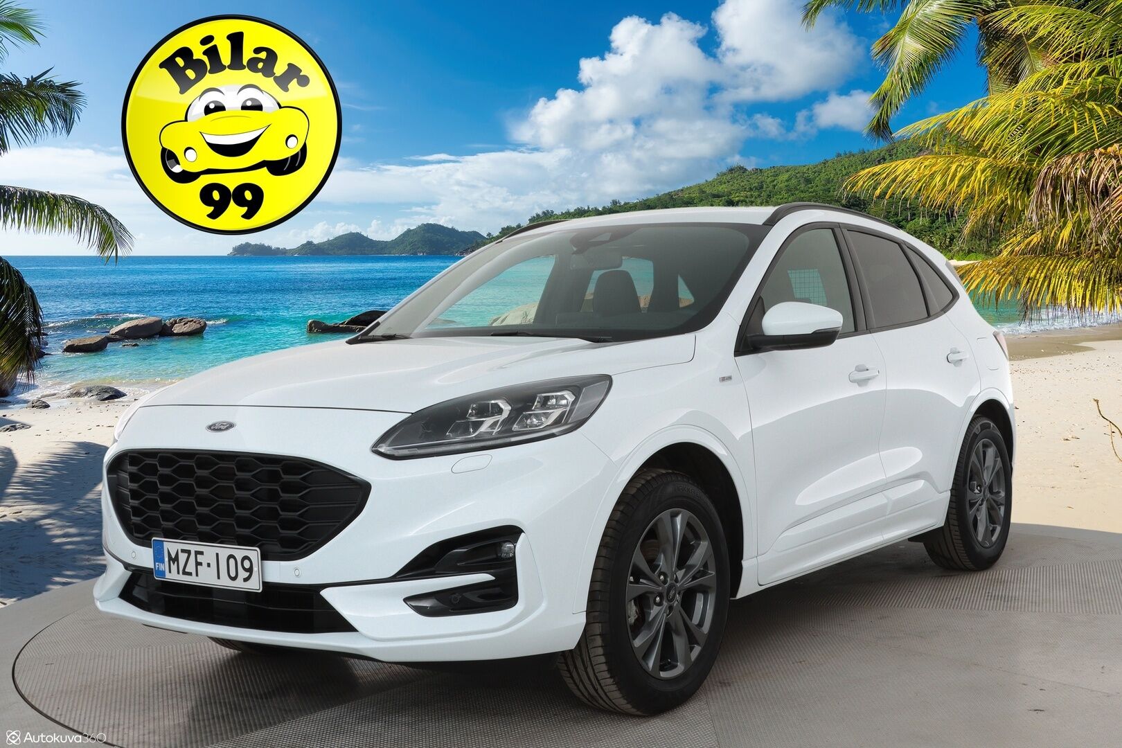 Ford Kuga 2021 2,5 Hybrid (HEV) 190hv CVT AWD ST-Line X 5-ovinen - 1Om Suomiauto / Bang&Olufsen / Peruutuskamera / Adapt.LED / Nahka-Alcantara / Lämm.Tuulilasi / Navi / Huippuvarusteet!