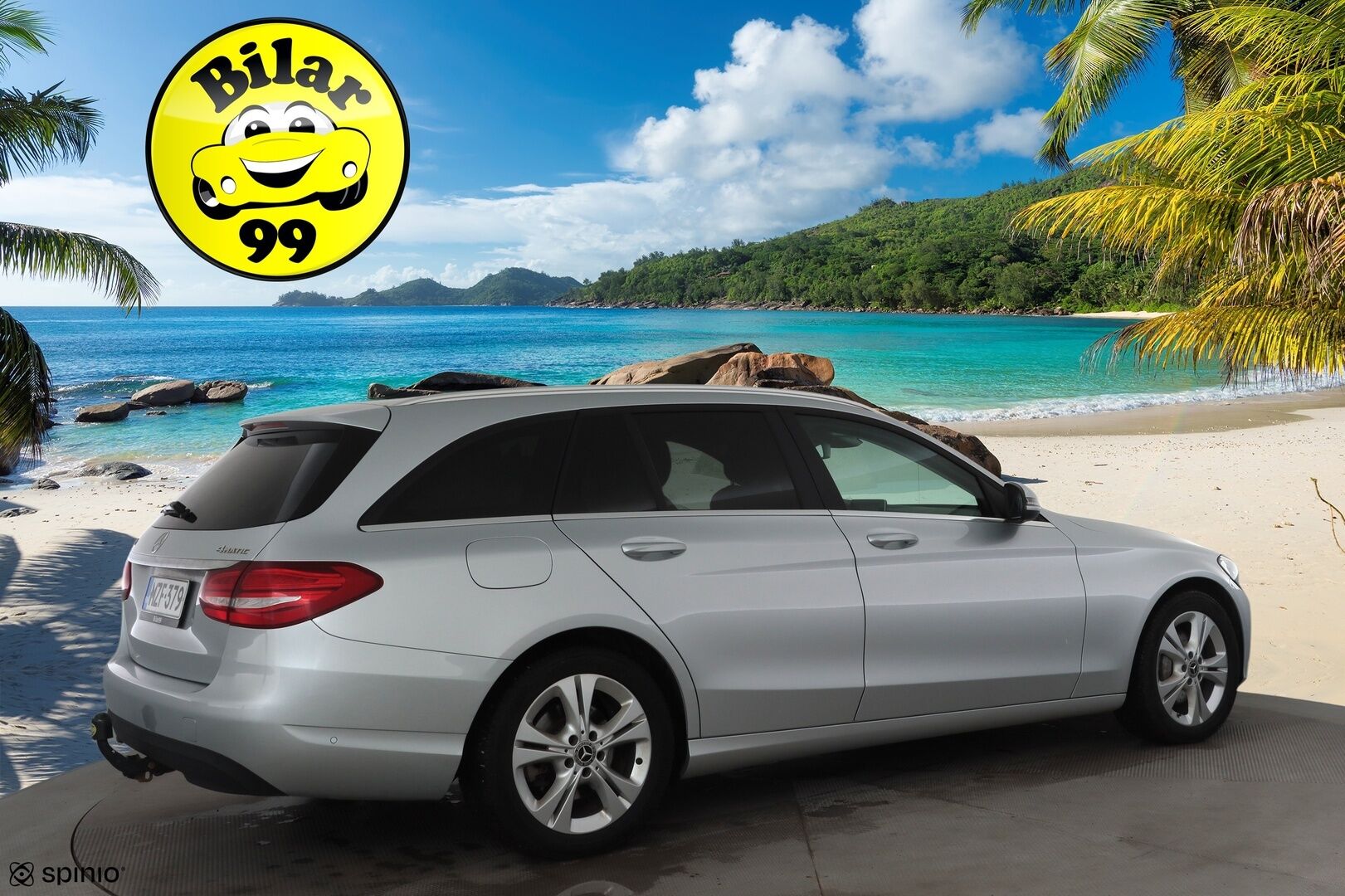 Mercedes-Benz C 2018 220 d 4Matic T A Premium Business * Vakkari / Webasto / Koukku / Osasähköt / LED / Sporttinahat / P.kamera * - Kahdet renkaat 