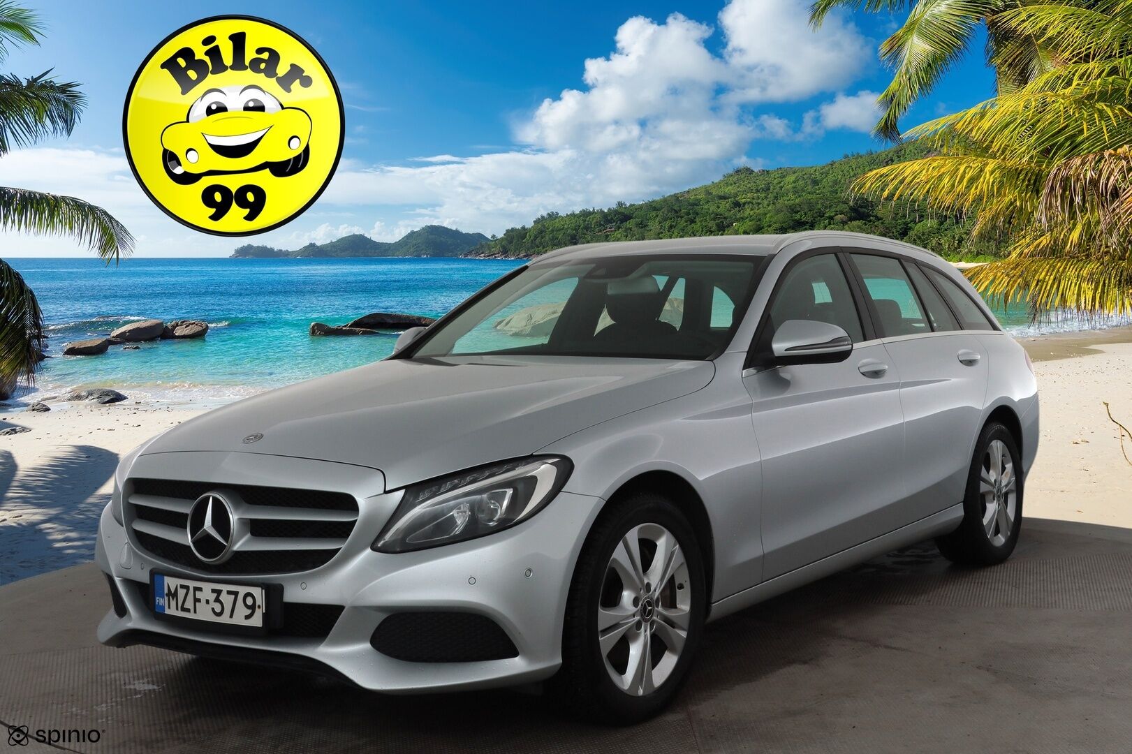 Mercedes-Benz C 2018 220 d 4Matic T A Premium Business * Vakkari / Webasto / Koukku / Osasähköt / LED / Sporttinahat / P.kamera * - Kahdet renkaat 