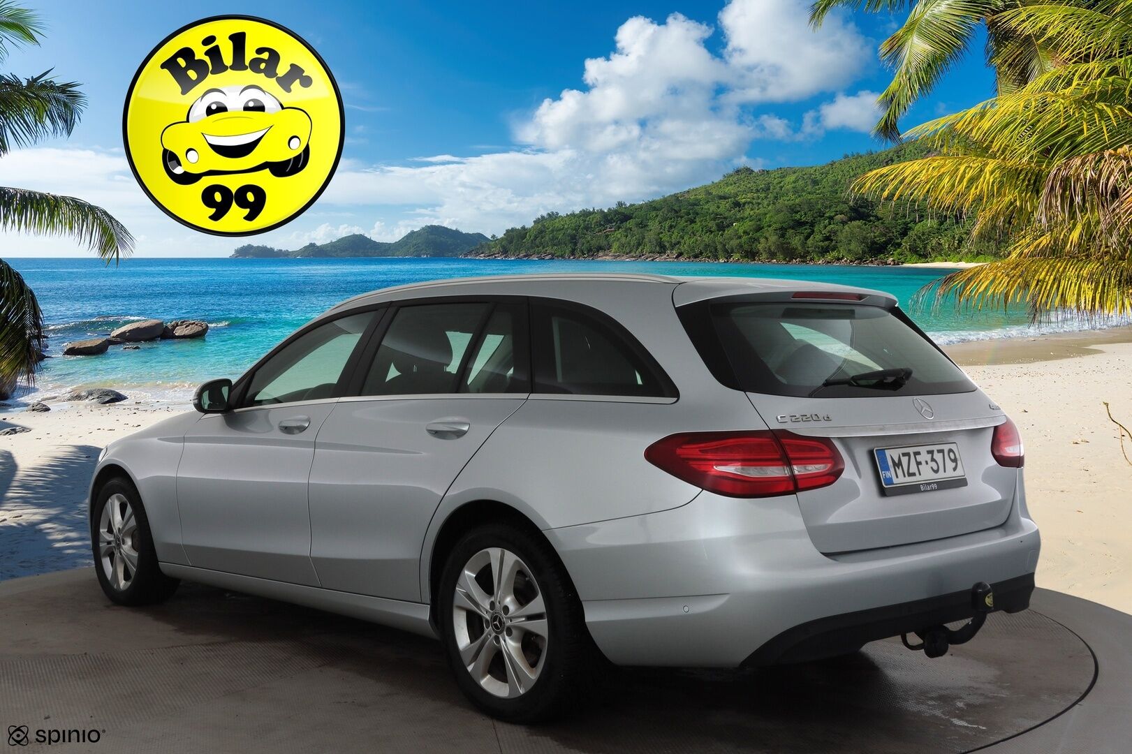 Mercedes-Benz C 2018 220 d 4Matic T A Premium Business * Vakkari / Webasto / Koukku / Osasähköt / LED / Sporttinahat / P.kamera * - Kahdet renkaat 