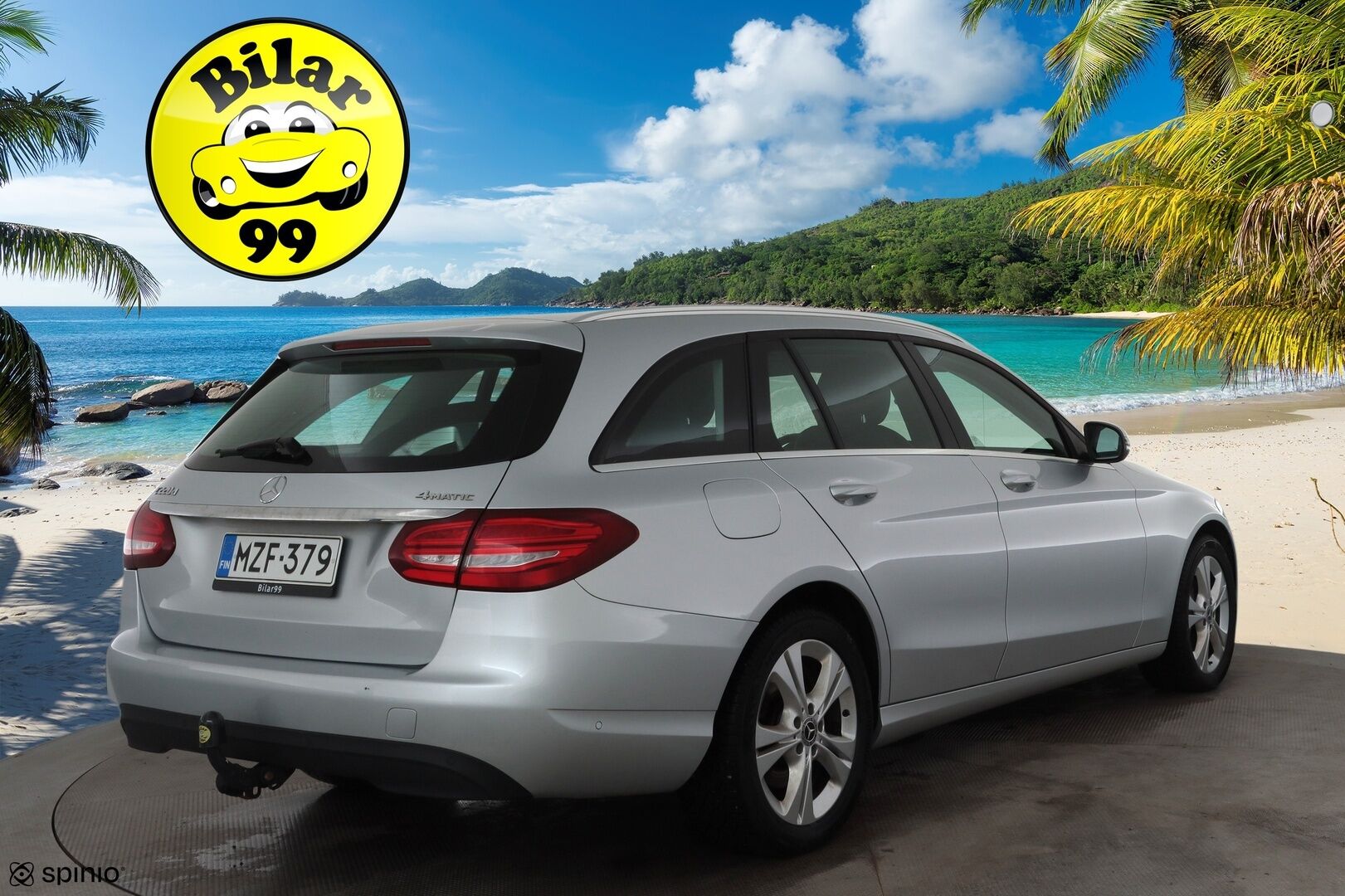 Mercedes-Benz C 2018 220 d 4Matic T A Premium Business * Vakkari / Webasto / Koukku / Osasähköt / LED / Sporttinahat / P.kamera * - Kahdet renkaat 