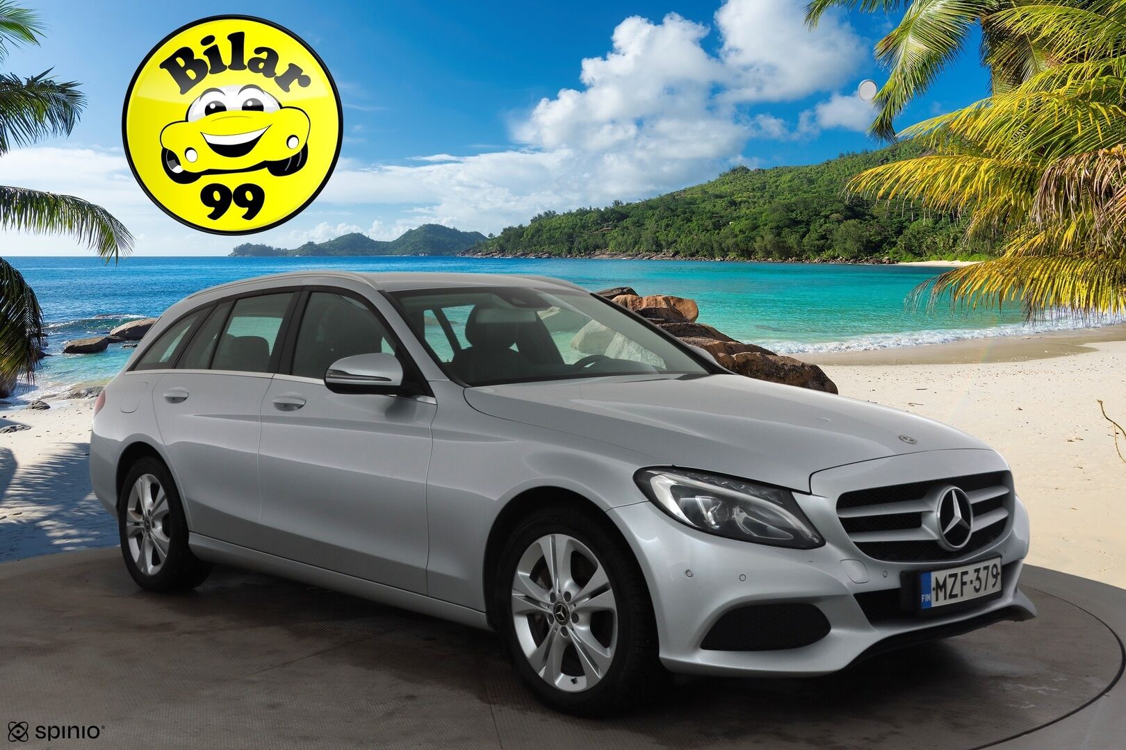 Mercedes-Benz C 2018 220 d 4Matic T A Premium Business * Vakkari / Webasto / Koukku / Osasähköt / LED / Sporttinahat / P.kamera * - Kahdet renkaat 