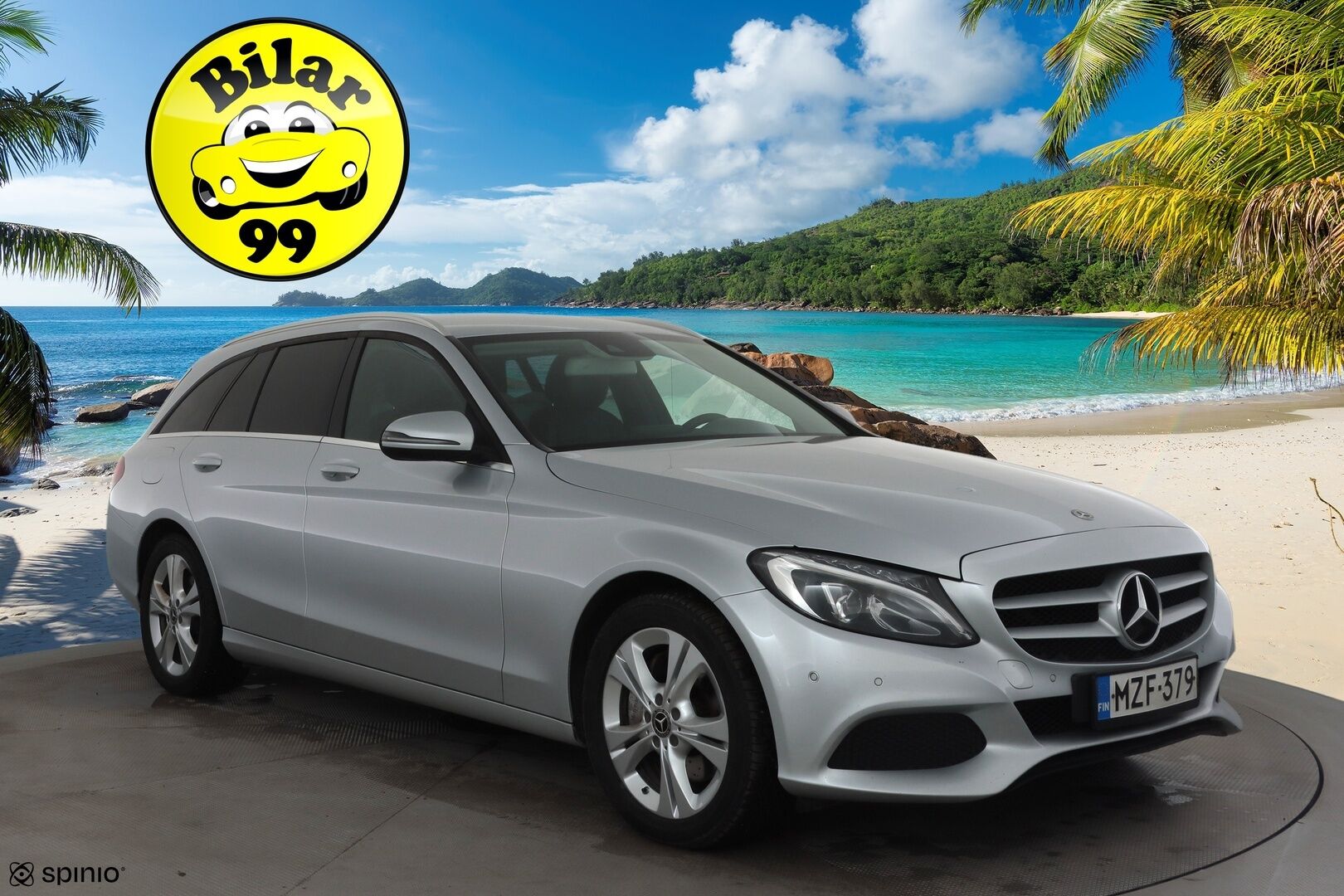 Mercedes-Benz C 2018 220 d 4Matic T A Premium Business * Vakkari / Webasto / Koukku / Osasähköt / LED / Sporttinahat / P.kamera * - Kahdet renkaat 